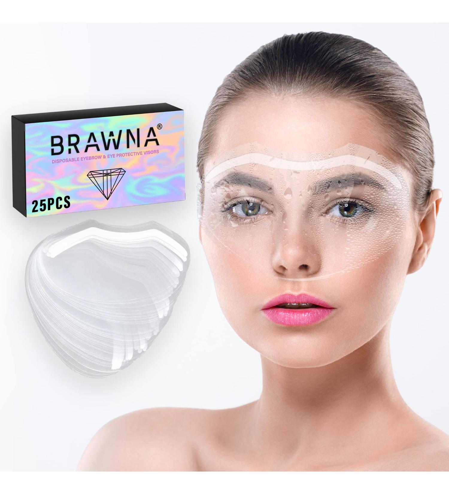 Disposable Protective Shower Visors for Eyelash Extensions, Microblading, Eye Surgery - 25 Count Pack - PMU Aftercare Supplies - Buy Online on GoSupps.com