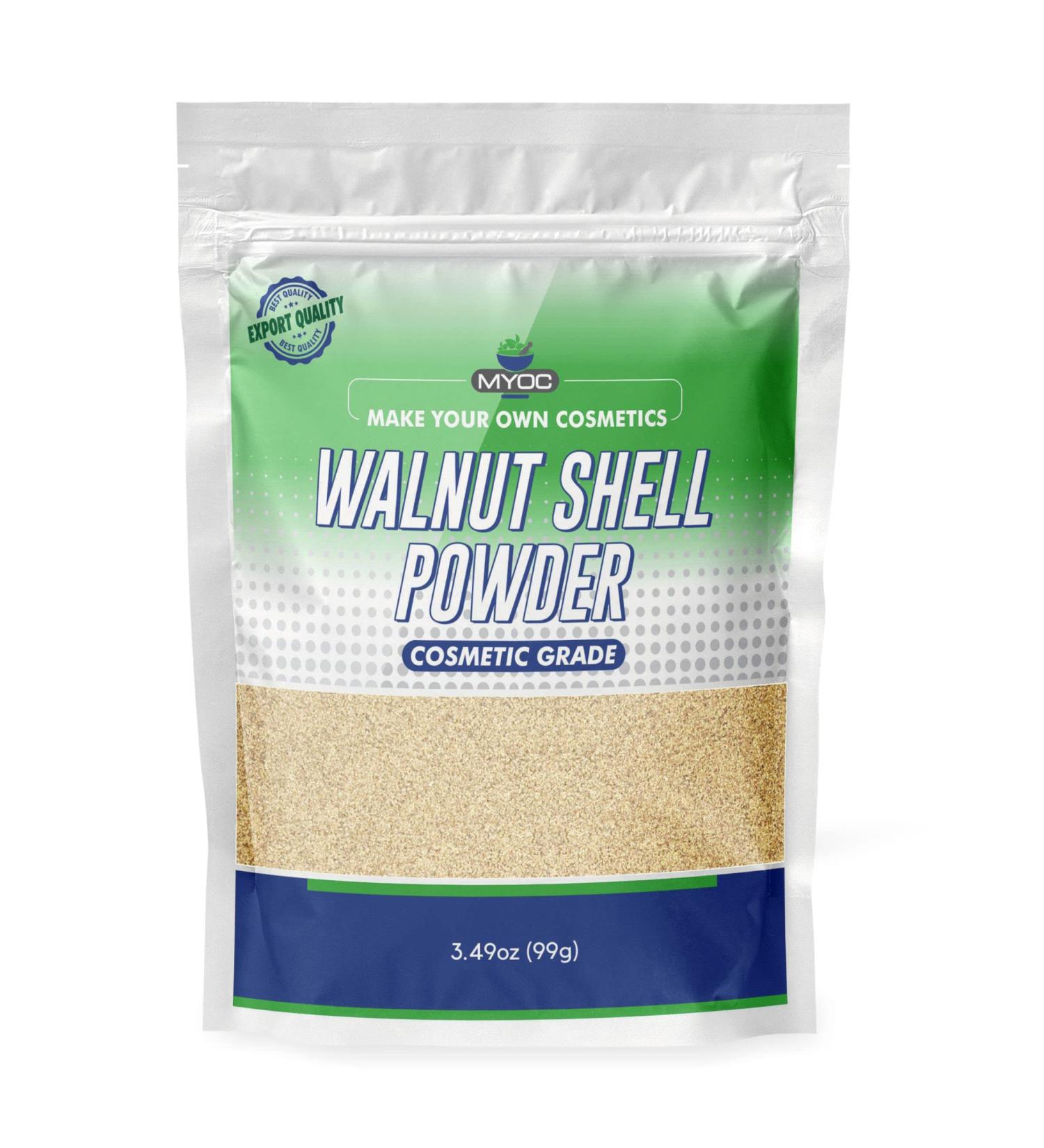 Premium Walnut Shell Powder - 3.4oz for Scrubs Hair Dye & Hand Cleansers | Bulk Options Available - Buy Online on GoSupps.com