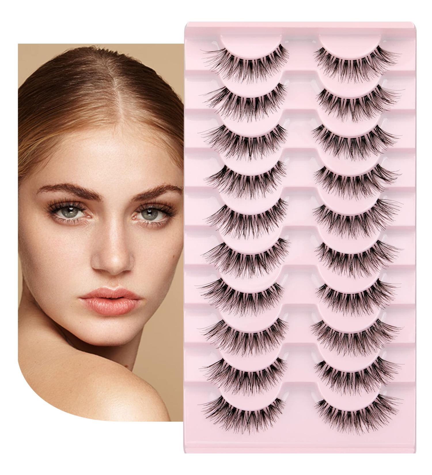 JIMIRE Handmade Faux Mink Cat-Eye Demi-Wispies False Eyelashes - Natural Look (120) - Buy Online on GoSupps.com