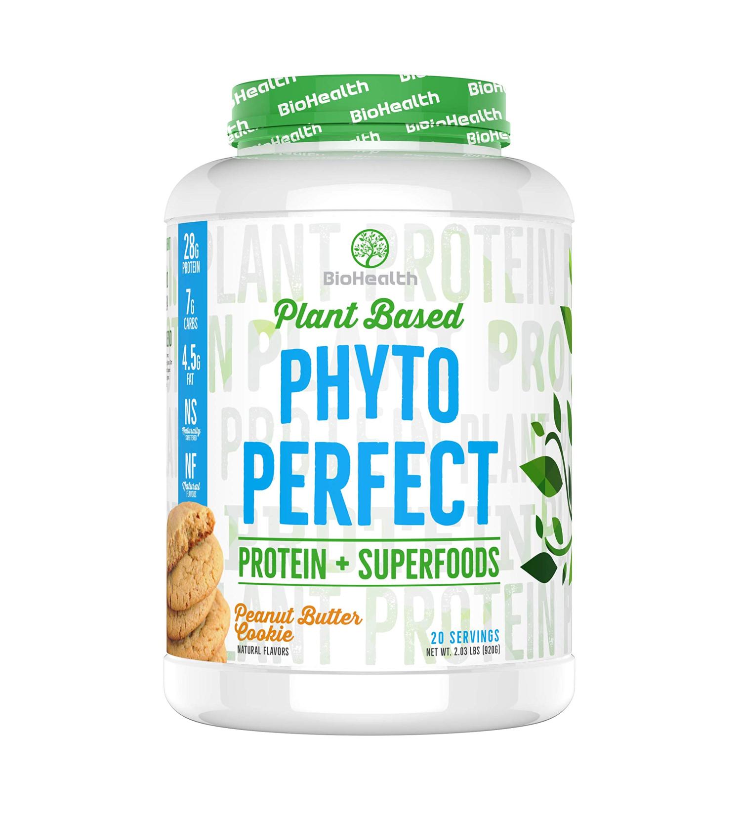 Buy Phyto Perfect Peanut Butter Cookie 2lb - 28g Vegan Protein Superfoods & Organic Fruits | 21 Servings - Buy Online on GoSupps.com