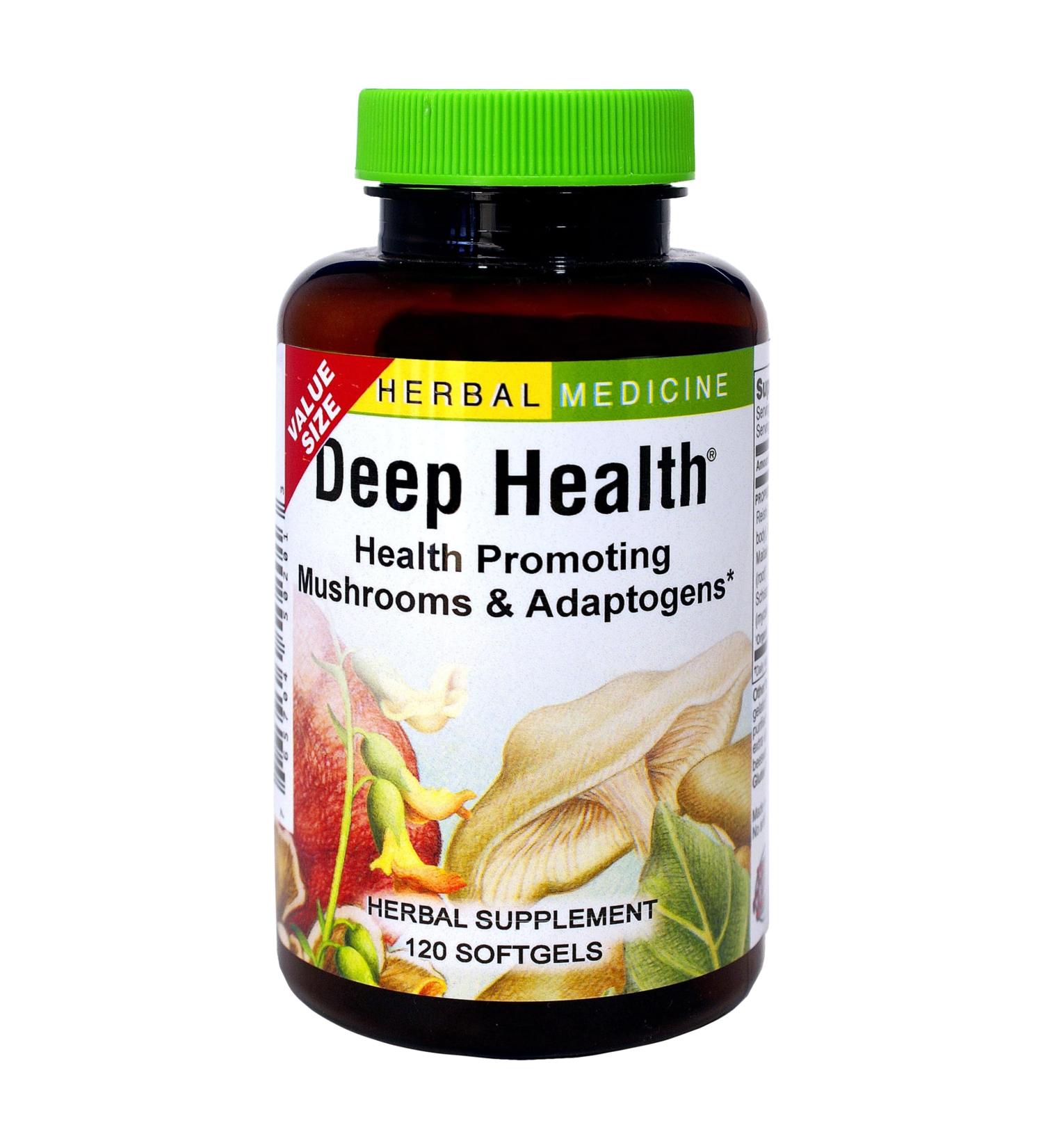 Herbs Etc. Deep Health - Daily Use Adaptogen Supplement - Aids Immune Health & Energy - with Reishi Mushroom - 120 Softgels (120 Servings) 120 Count (Pack of 1) - Buy Online on GoSupps.com