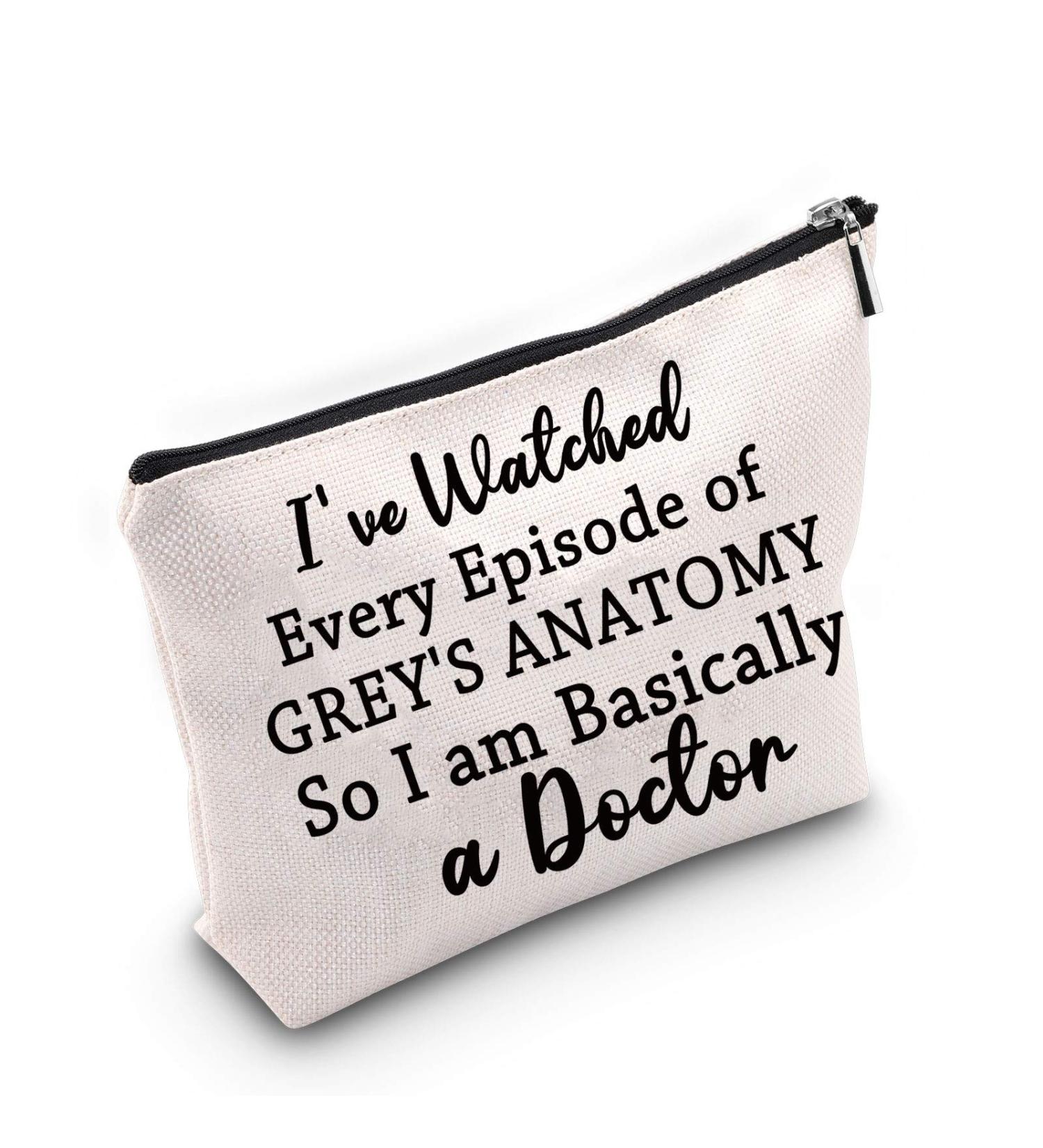 Funny Grey's Anatomy Inspired Make-Up Bag | Doctor Gift | TV Show Travel Case for Fans - Buy Online on GoSupps.com