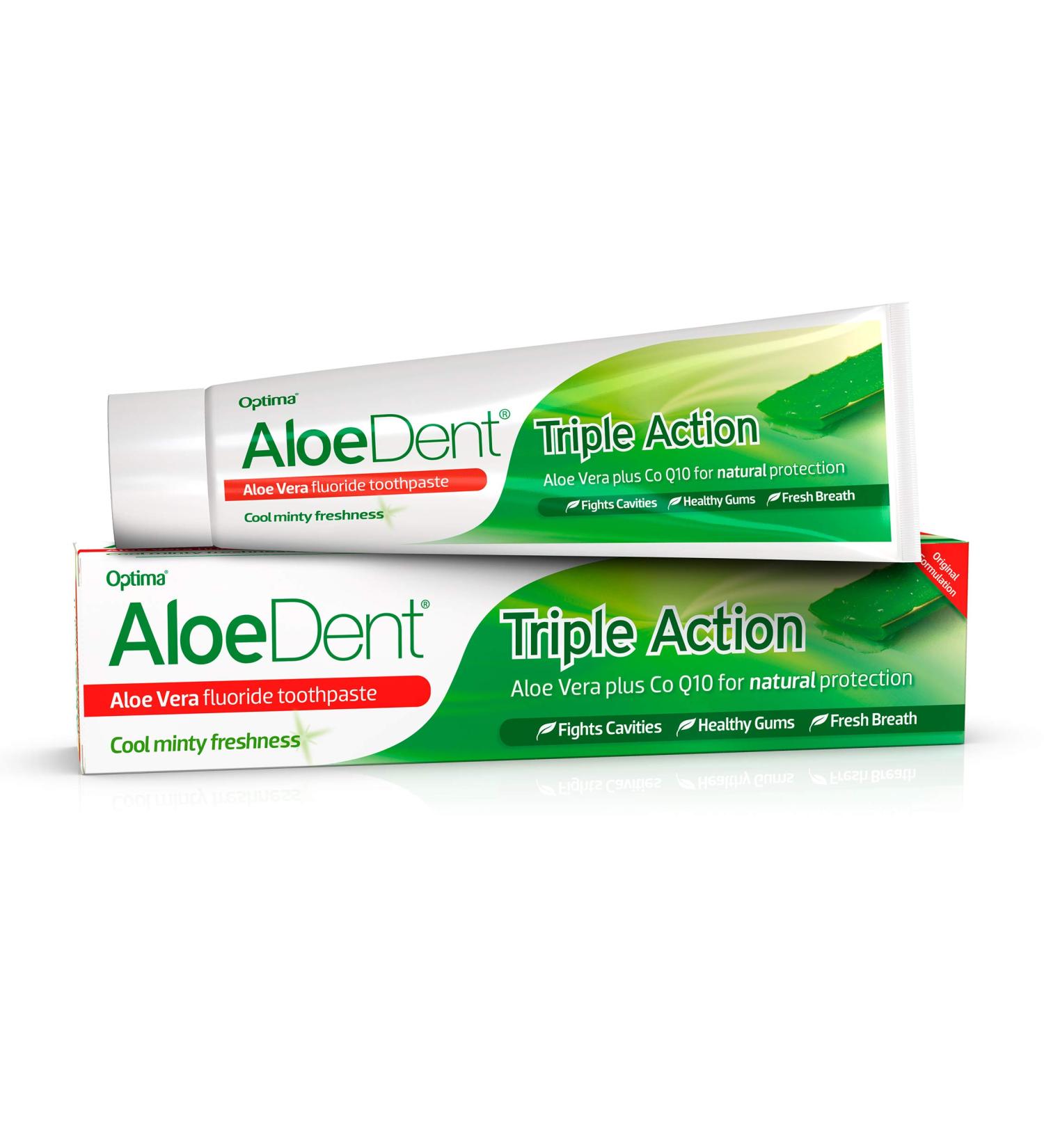  Aloe Dent Madal Bal Aloedent Triple Action Toothpaste with Fluoride 100 ml. 100 ml - Buy Online on GoSupps.com
