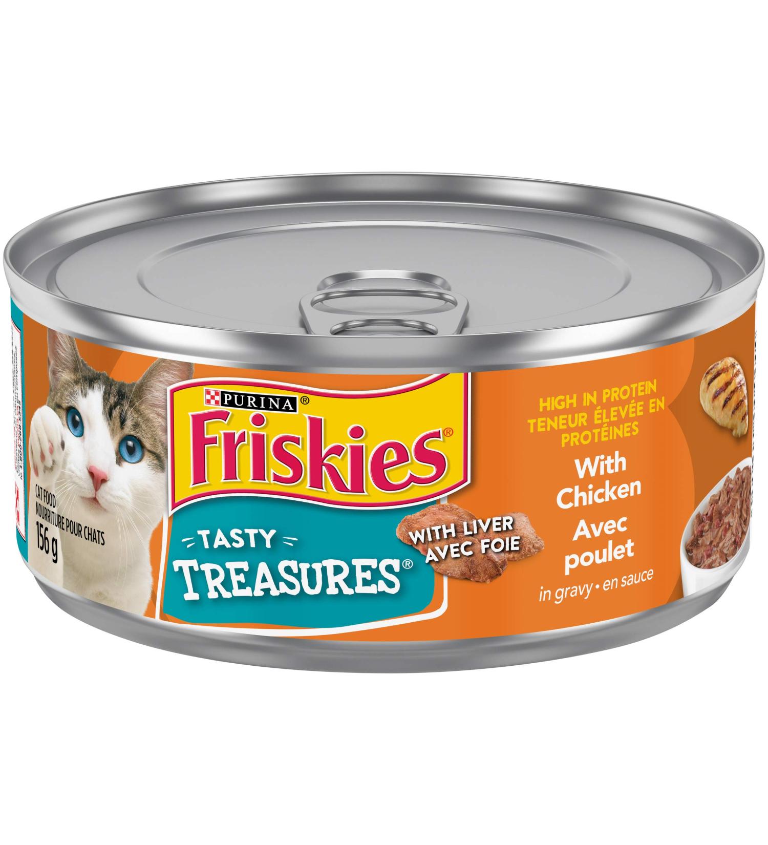 Friskies Tasty Treasures with Chicken in Gravy Wet Cat Food 156 g 24 pack 3.74 kg