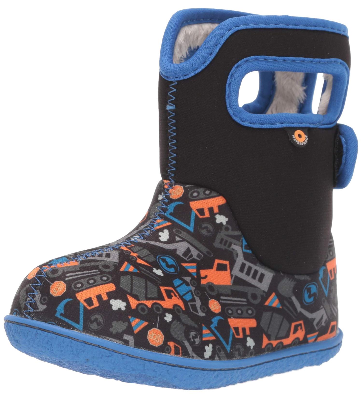 Bogs Baby Wellington Boots Plum Flower Stripe 71565 | Size UK 3-8, 9 (Child) | Construction Black Multi - Buy Online on GoSupps.com