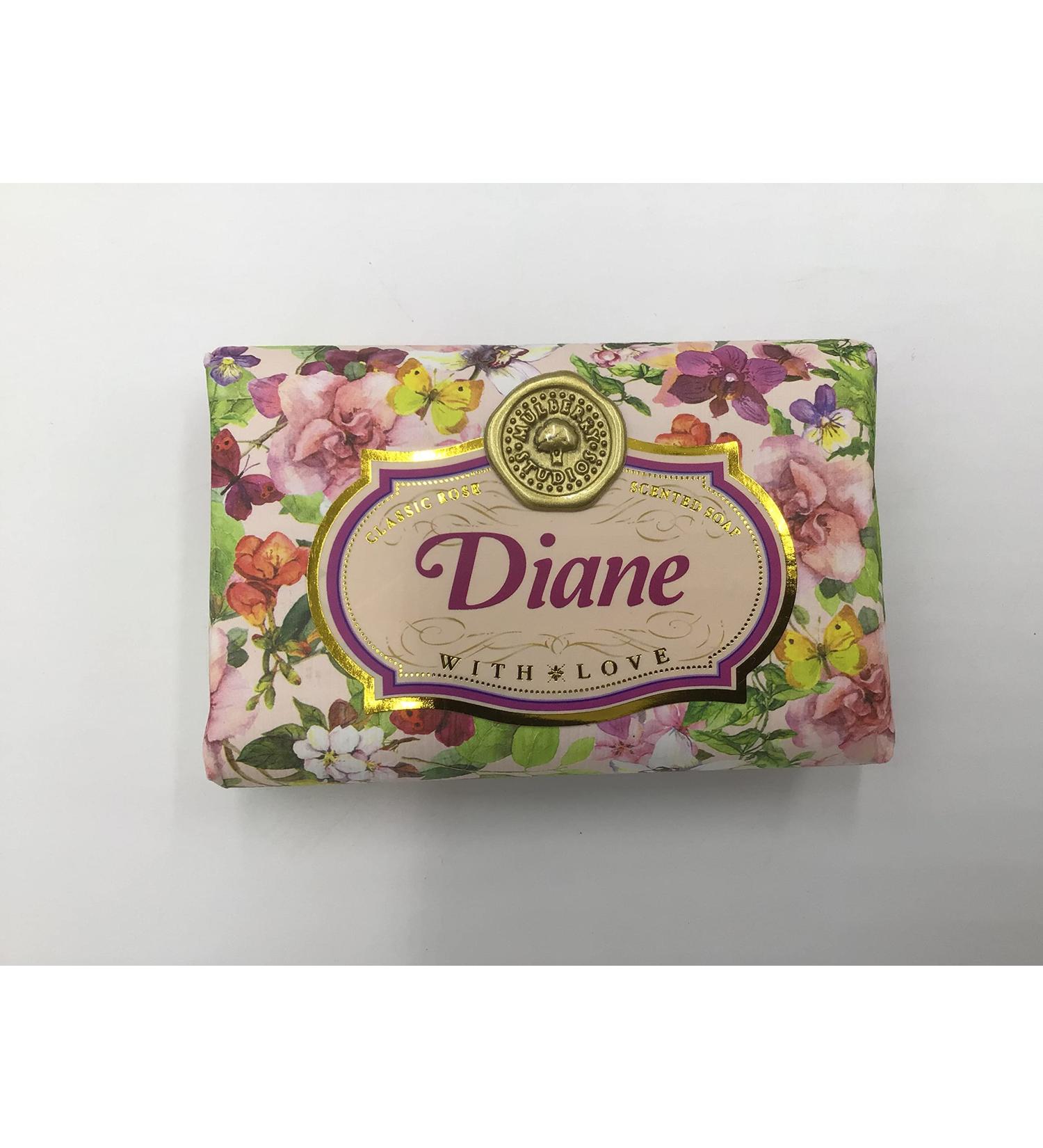 Diane - Gift Soap Bar For Her Birthday Rose Scent Mum Grandmother Cleanser Lather Present Girl