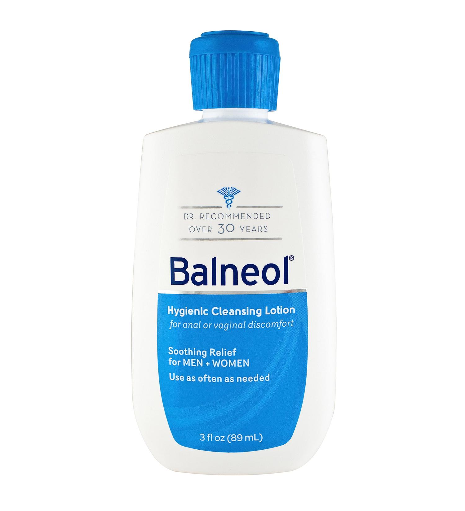 Balneol Hygienic Cleansing Lotion - Soothing Relief for Men and Women - Made in USA - 3 oz - Buy Online on GoSupps.com