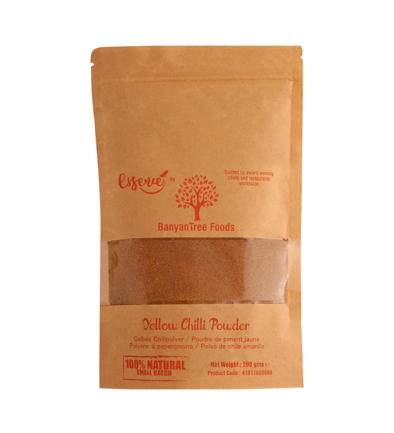 BanyanTree Foods Kashmiri Yellow Chilli Powder (Hot) 200g - All Natural Indian Origin - Buy Online on GoSupps.com