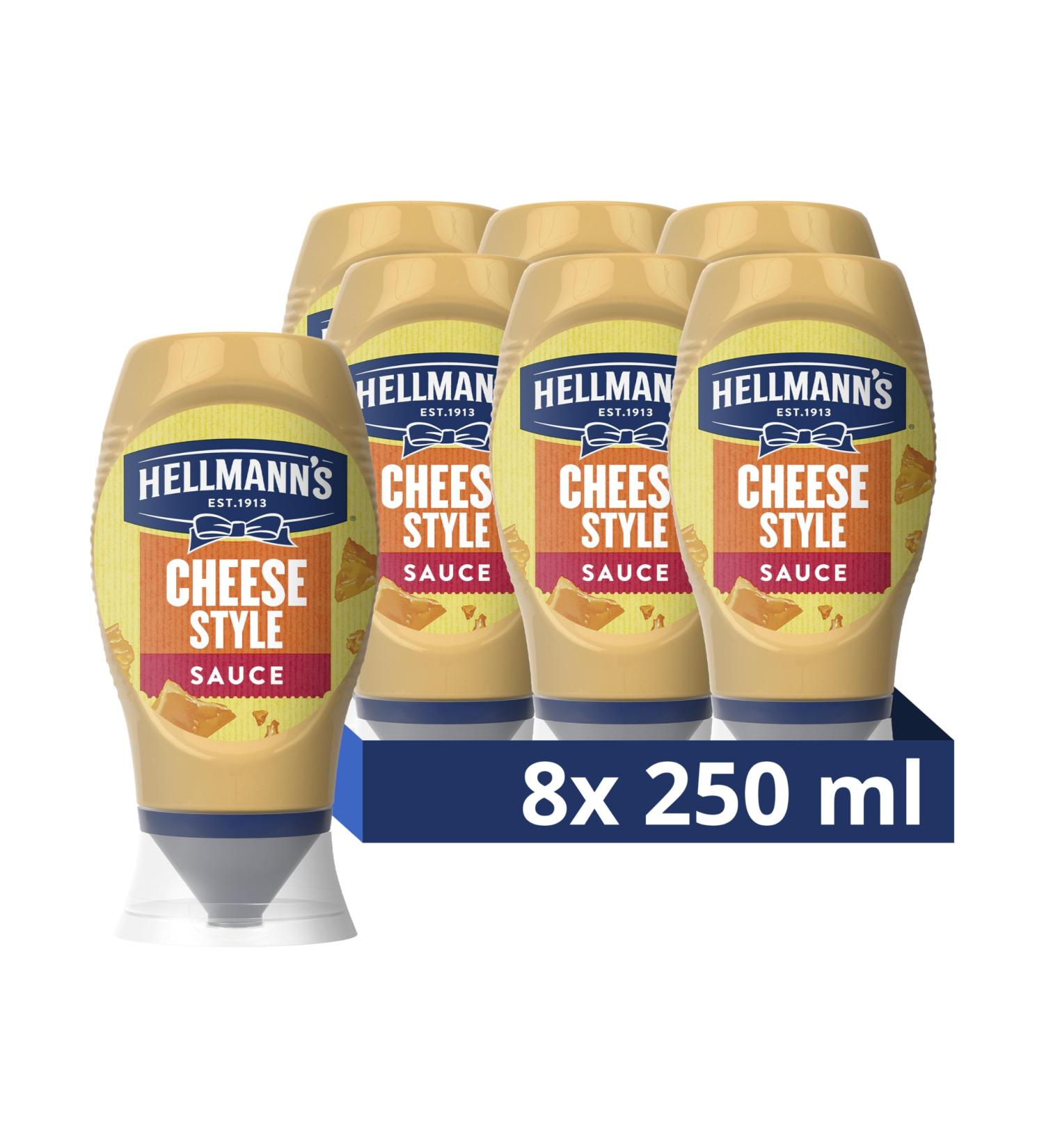 Hellmann's Cheese Style Sauce - Savory Barbecue Sauce for Burgers & Nachos | 8x250ml - International Shipping Available - Buy Online on GoSupps.com