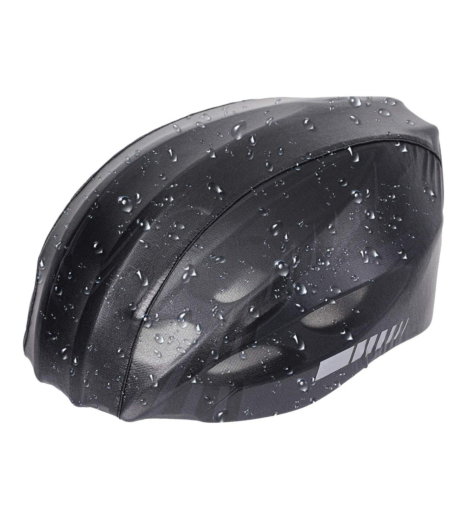 VIHIR Universal Bicycle Helmet Rain Cover - Dustproof with Reflective Strips | Size 02-Black - Protect Your Helmet Internationally - Buy Online on GoSupps.com