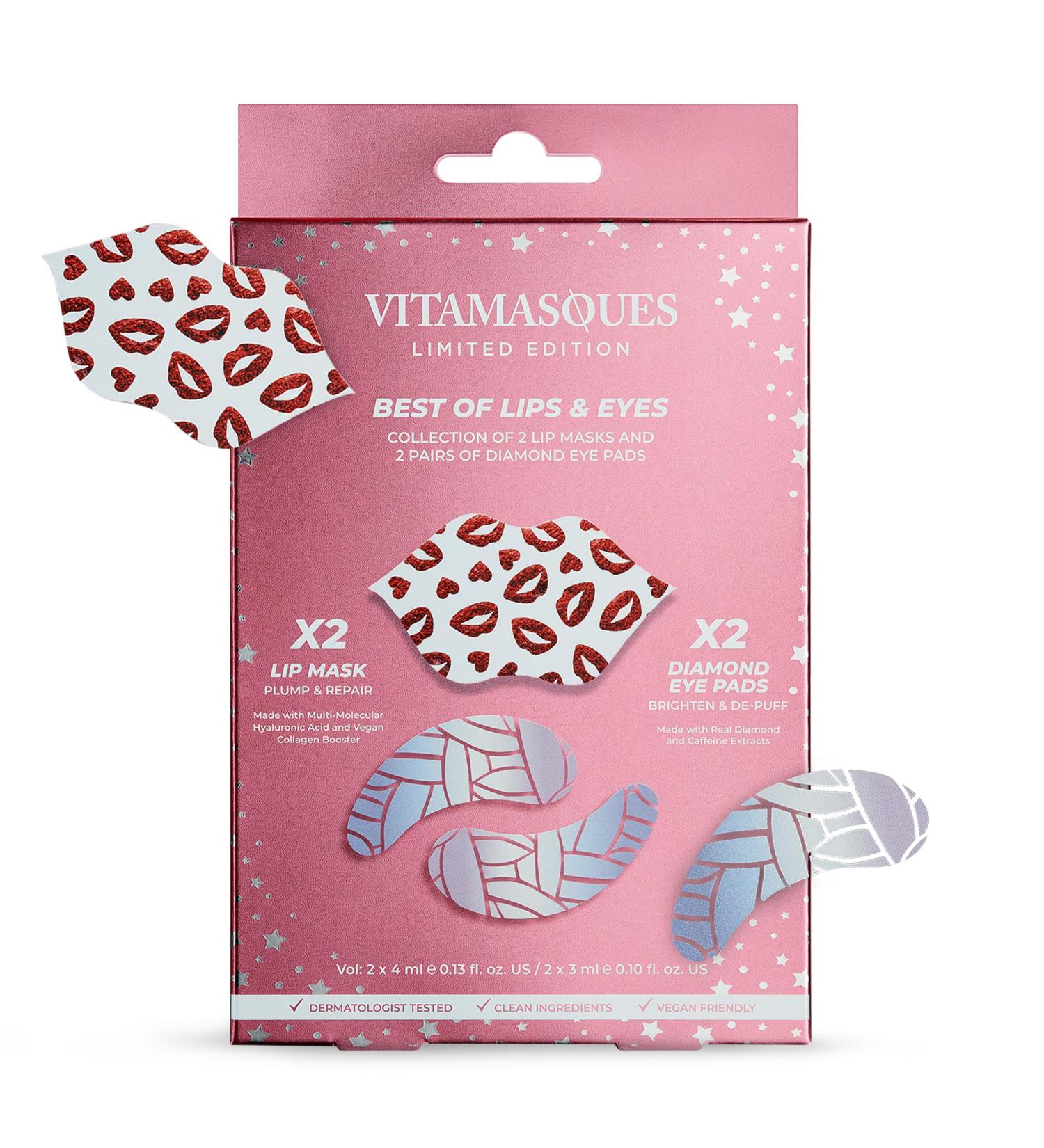 Vitamasques Eye & Lip Mask Set Under Eye Patches for Dark Circles & Puffiness Best Eye Patches & Lip Masks for Youthful Skin - International Shipping - Buy Online on GoSupps.com