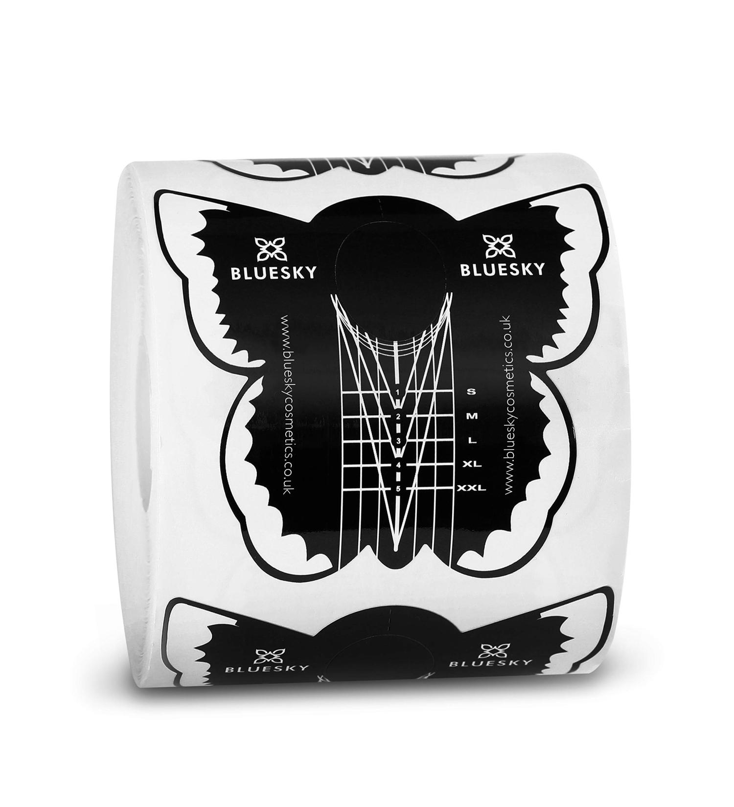 Bluesky Nail Forms for Nail Extensions Builder Gel Poly Gel Gum Gel Acrylic Nail Art Nail Form Stickers - 300 Pack 300 count (Pack of 1) - Buy Online on GoSupps.com