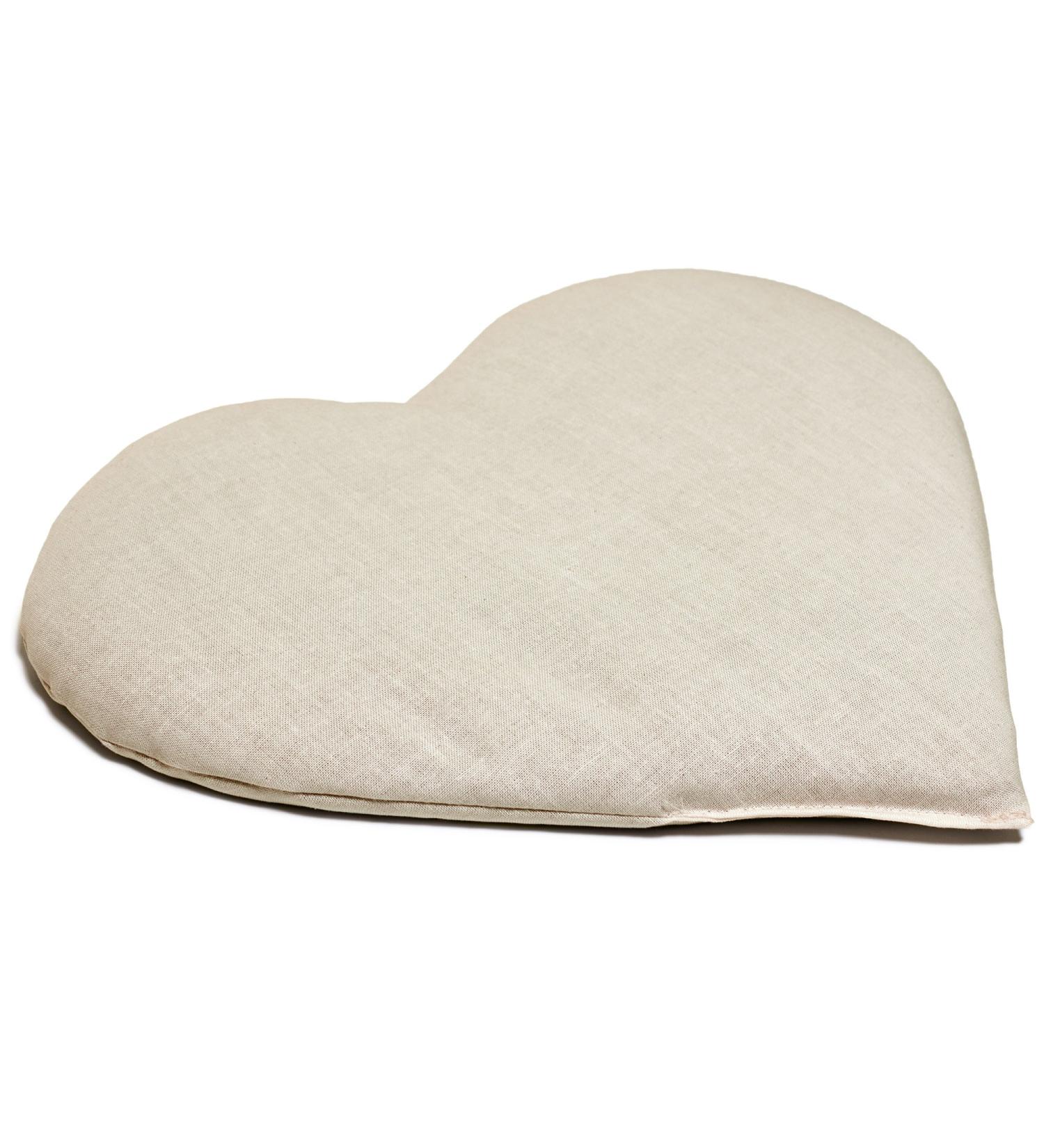 Organic Heart-Shaped Cherry Stone Pillow - 30x25cm Heat & Grain Pillow - Perfect Natural Gift - Buy Online on GoSupps.com
