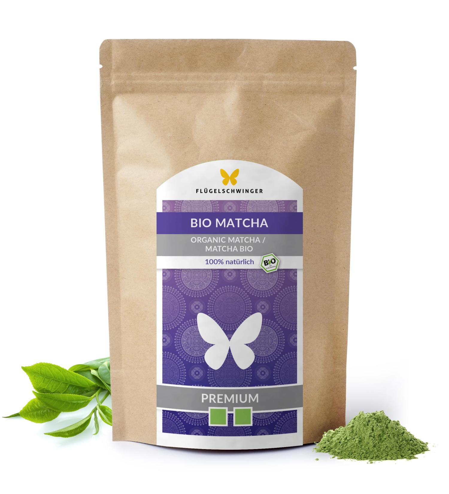 Buy 100g Premium Organic Matcha Tea - 100% Pure Matcha Powder - Traditional Stone Ground - No Additives - Buy Online on GoSupps.com