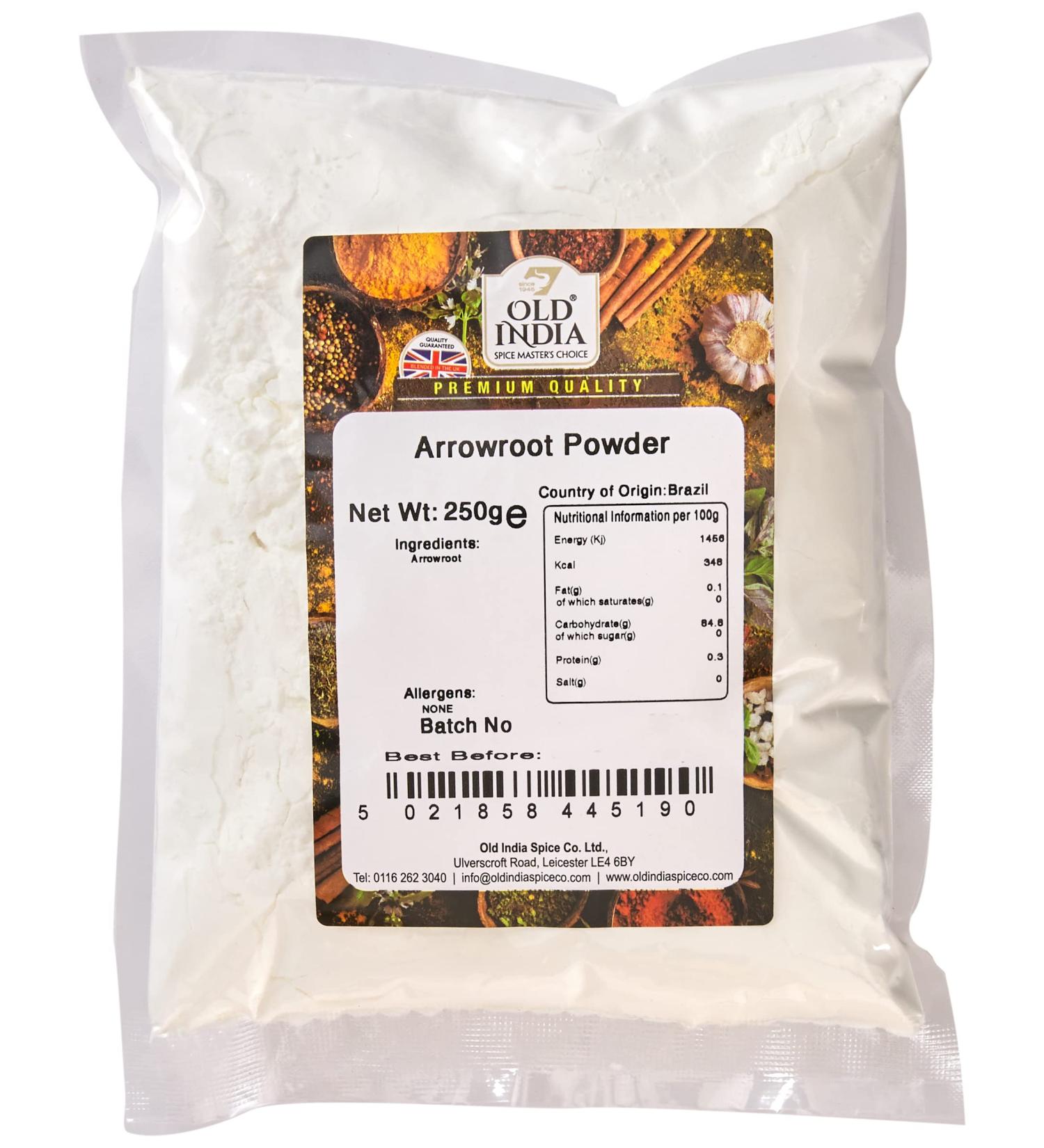 Old India Arrowroot Powder 250g - Natural Gluten-Free Thickening Agent - Buy Online on GoSupps.com