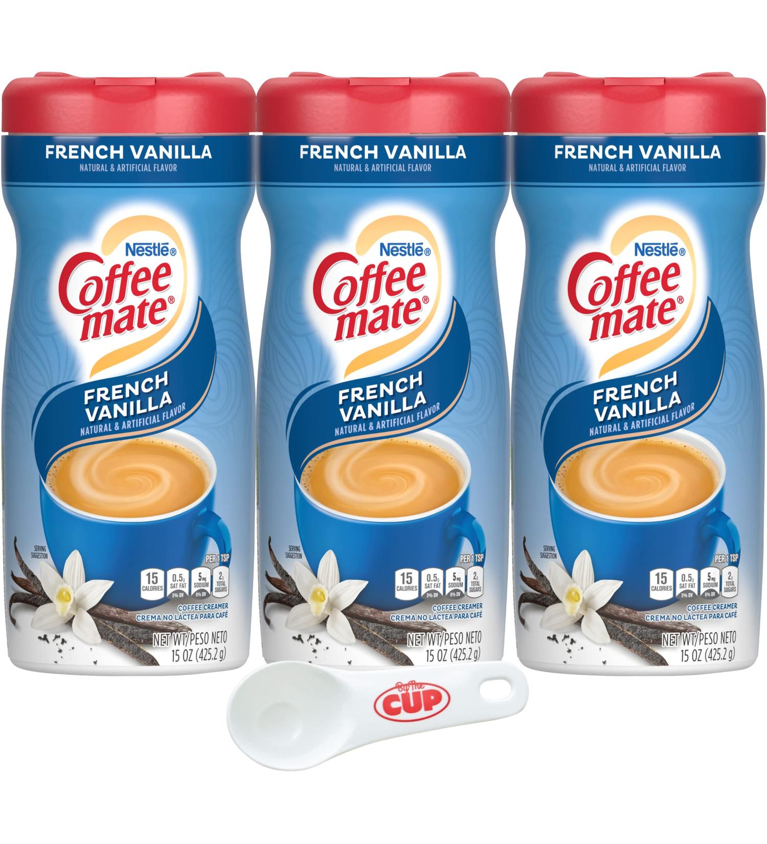 French Vanilla Coffee Creamer 15 oz (Pack of 3) - By The Cup Scoop Included - Buy Online on GoSupps.com