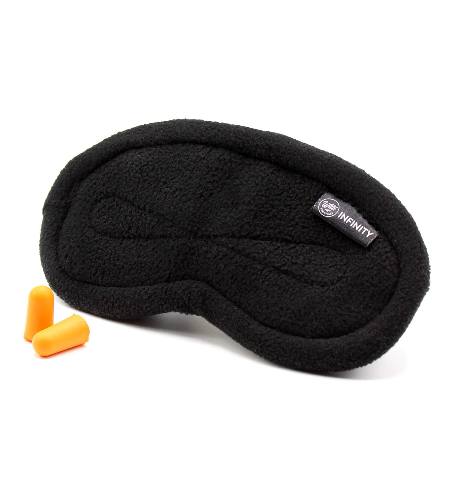 Dream Essentials Infinity Fleece Luxury 3D Sleep Mask - Midnight Black | 2023 New Larger Size - Buy Online on GoSupps.com