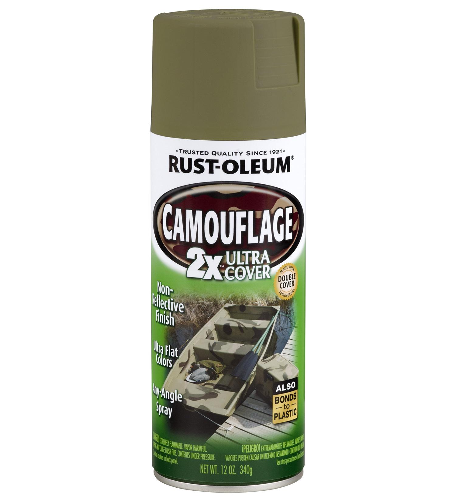 Rust-Oleum 279176 Camouflage 2X Ultra Cover Spray Paint  12 oz  Army Green Army Green 12 Ounce - Buy Online on GoSupps.com