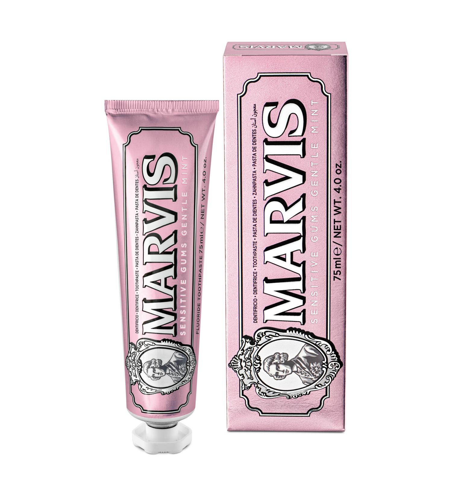 Marvis Sensitive Gums Gentle Mint Toothpaste 85ml | Taste Guarantee & Long-Lasting Freshness for Dental Health - Buy Online on GoSupps.com