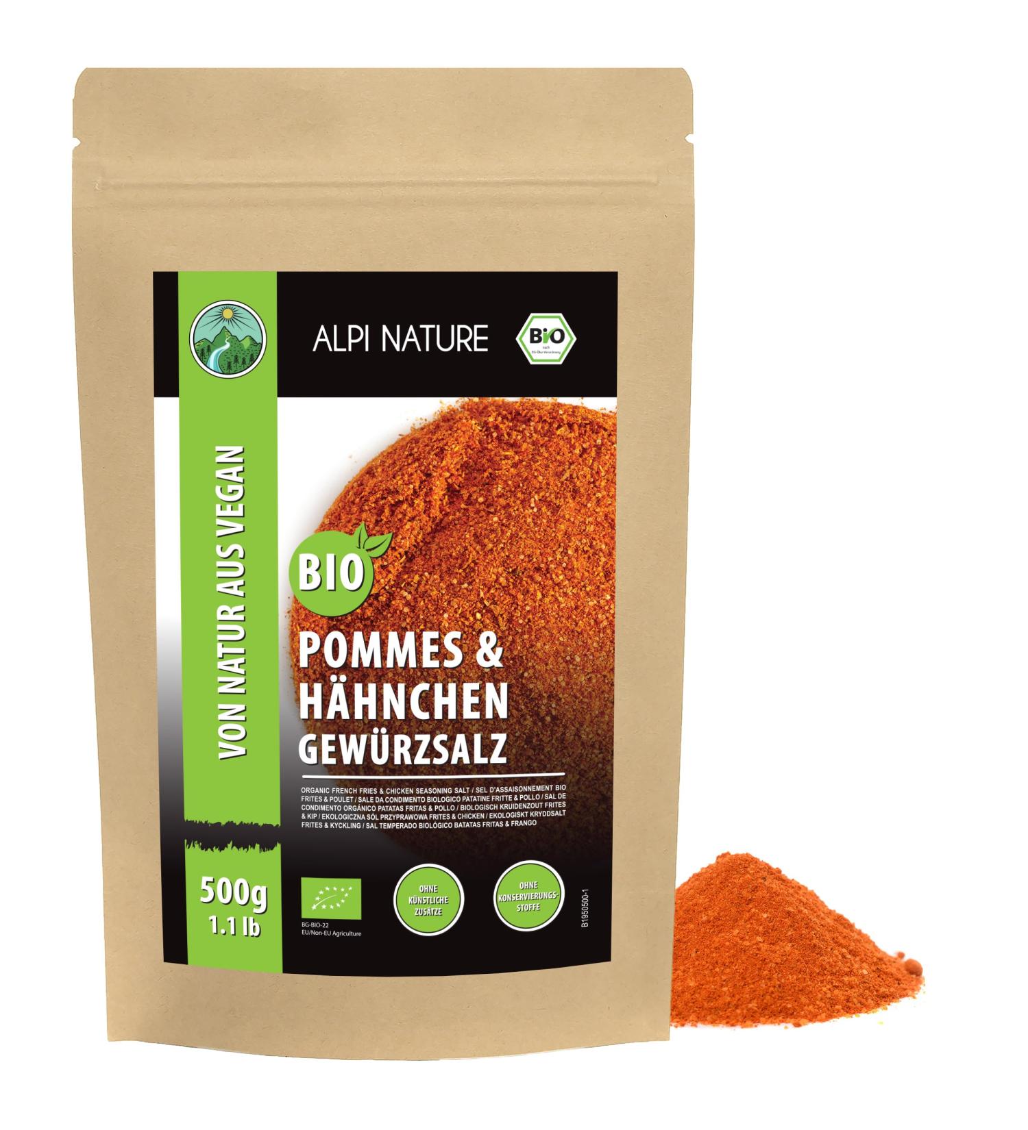 Alpi Investment OOD Alpi Nature Organic chip seasoning salt 500 g organic chicken seasoning salt frza salt ingredients from KBA seasoning mix for marinades and rubbing without artificial additives - Buy Online on GoSupps.com