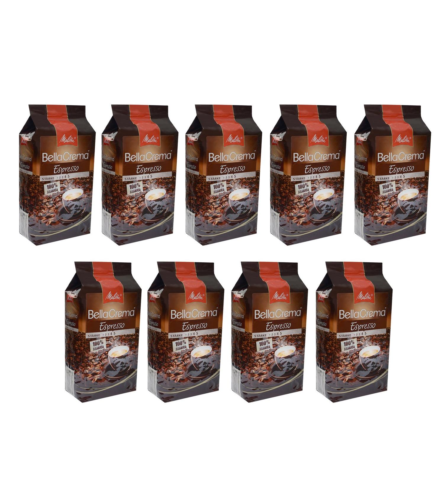  Melitta Bella Crema Espresso Melitta BellaCrema 100% Arabica Coffee Beans 9 x 1 kg 9 x 1000 g - Buy Online on GoSupps.com