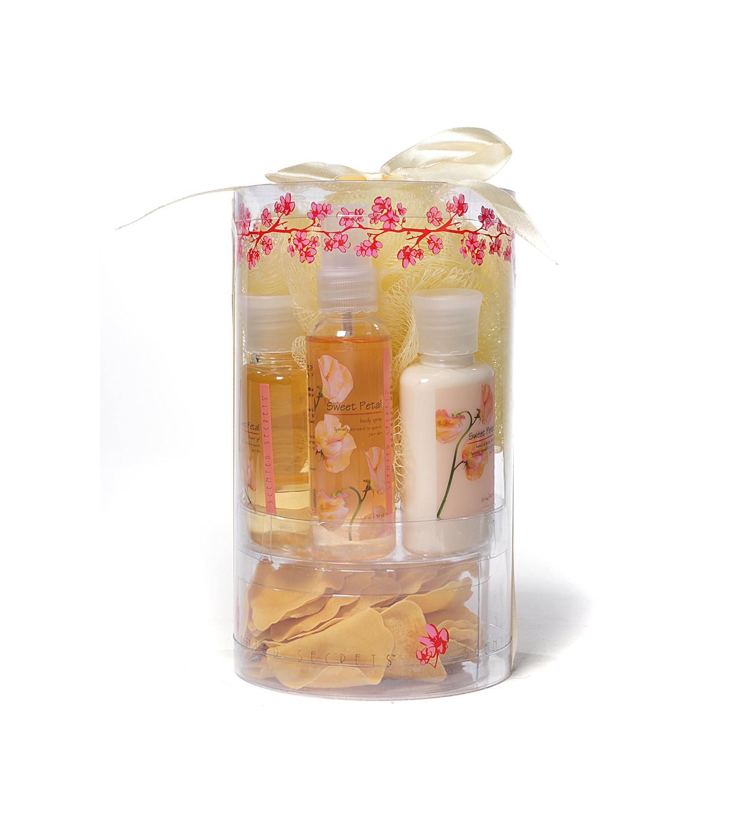 Cylinder Sampler 5-Piece Bath Set Sweet Petal