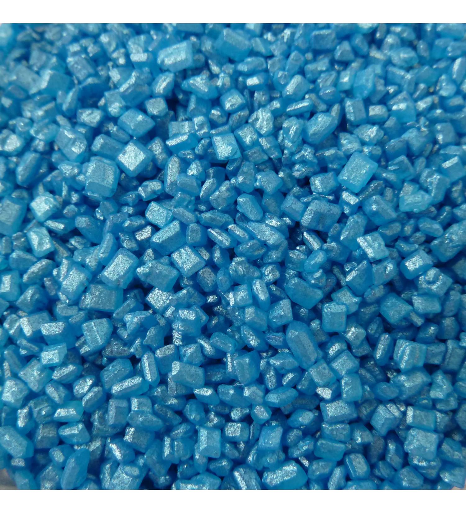 A Pinch Of... Glimmer Sugar Blue - Mini Pouch - 30g. This beautiful glimmer sugar is versatile and ideal for all of your cakes & bakes. Just enough for a single bake. (Glimmer Sugar Blue)