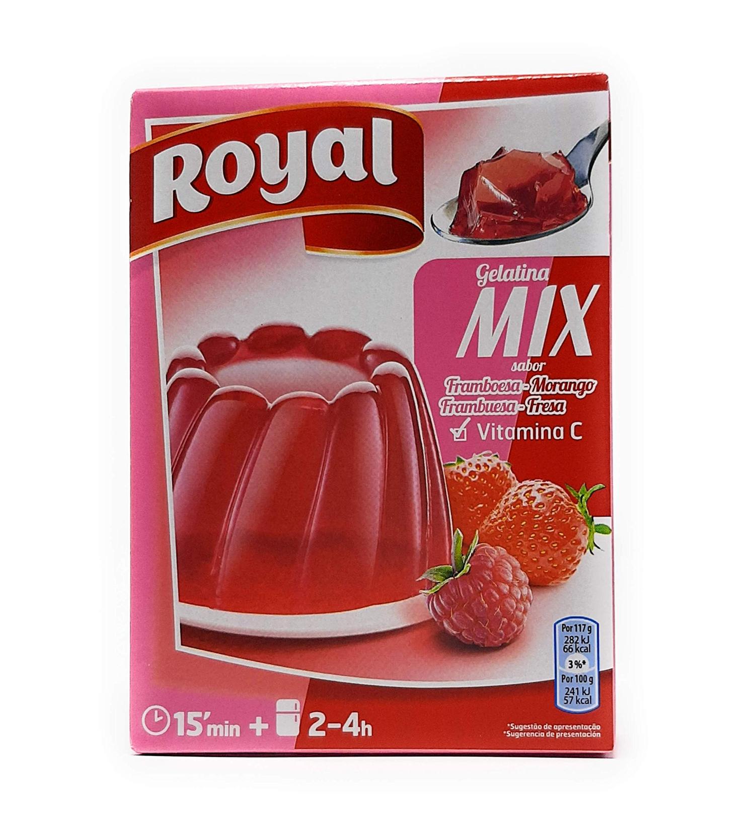 Royal G latine Go t Framboise et Fraise G latine 30% de Sucre en Moins 114 gr. - Buy Online on GoSupps.com