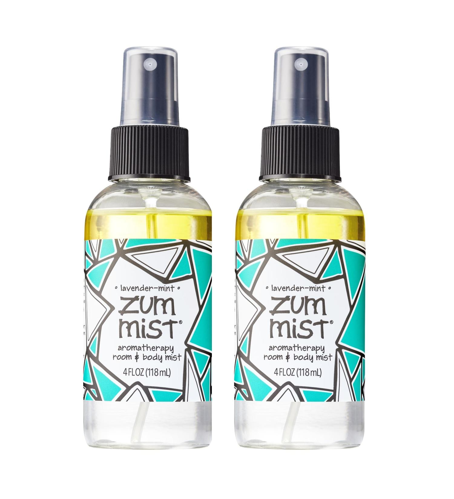 Indigo Wild Zum Mist Room & Body Spray - Aromatherapy Essential Oil Spray - Natural Body Mist & Room Spray - Lavender-Mint Scent - 4 fl oz (2 Pack) - Buy Online on GoSupps.com
