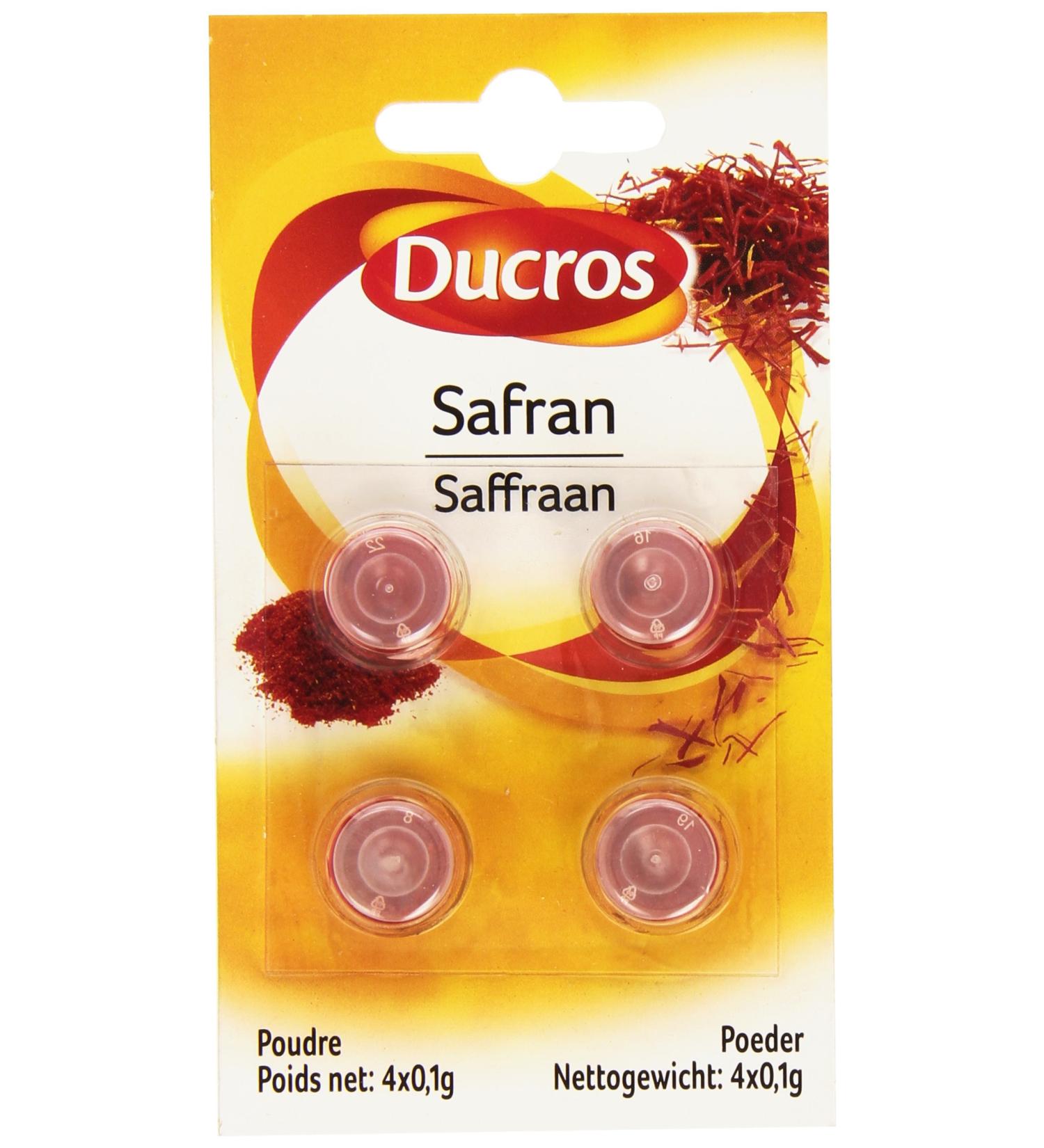 Ducros Poudre de safran 4 x 0 1 g