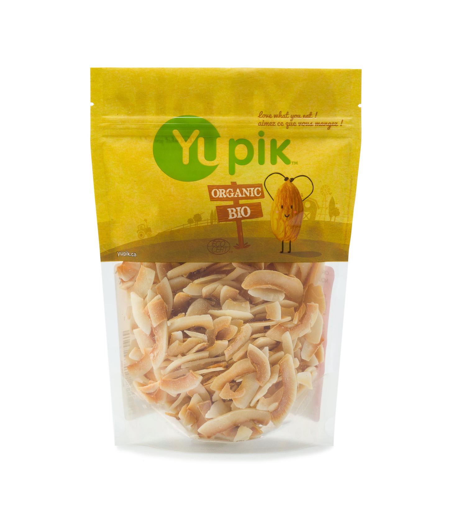 Yupik Organic Toasted Coconut Chips Shavings 450 g 6 Count Non-GMO Vegan Gluten-Free Kosher Crunchy Coconut Unsweetened No Added Sugar Oil-Free Source of Fiber Healthy Snacks 2.6 kg - Buy Online on GoSupps.com