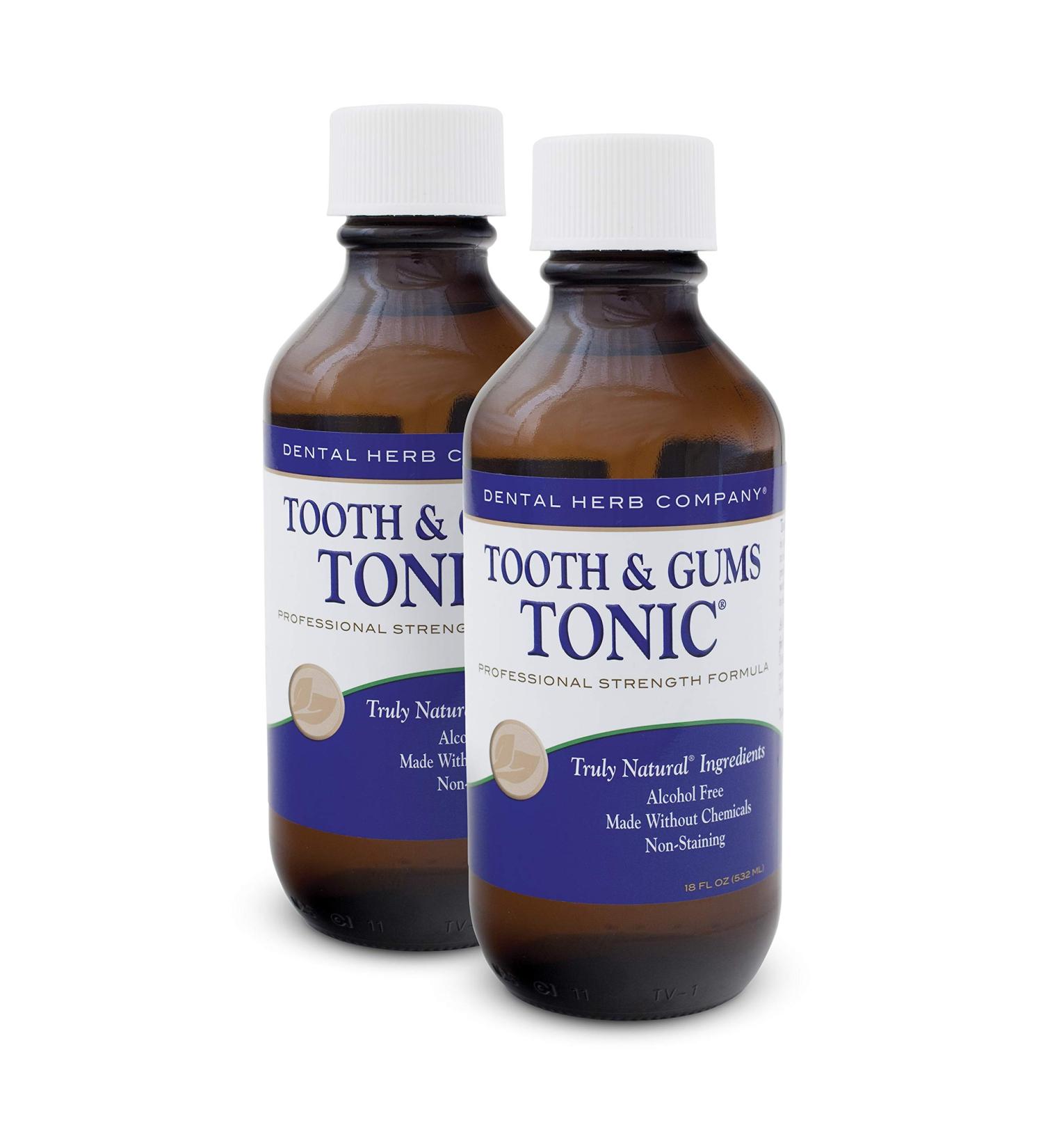 Dental Herb Co. Tooth & Gums Tonic Mouthwash - 18 oz. (2 Bottles) - Buy Online on GoSupps.com