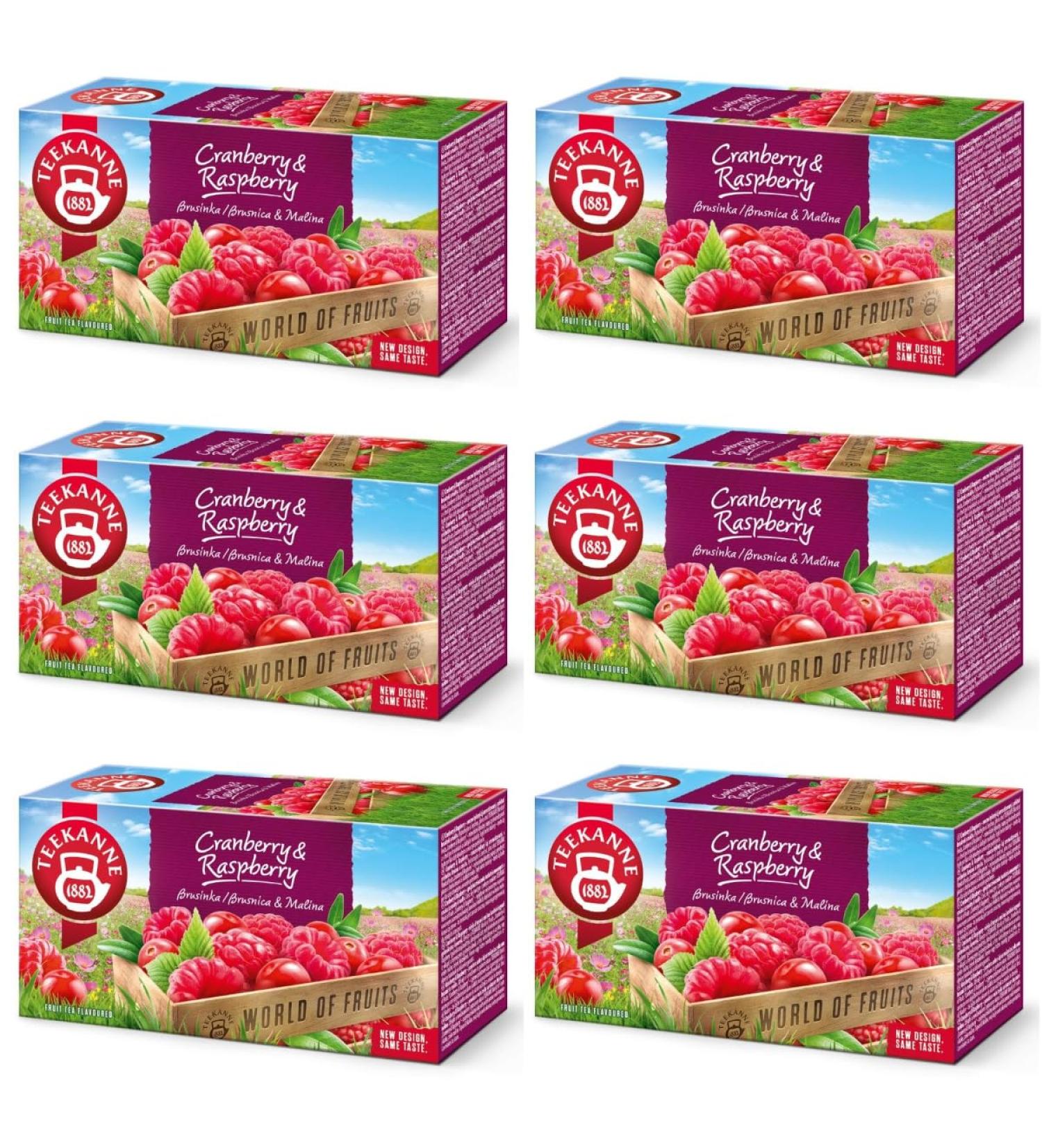 DEKOND TEKANNE Cranberry & Raspberry - Fruit tea with cranberry and raspberry - (6 * 20 sachets) - Buy Online on GoSupps.com
