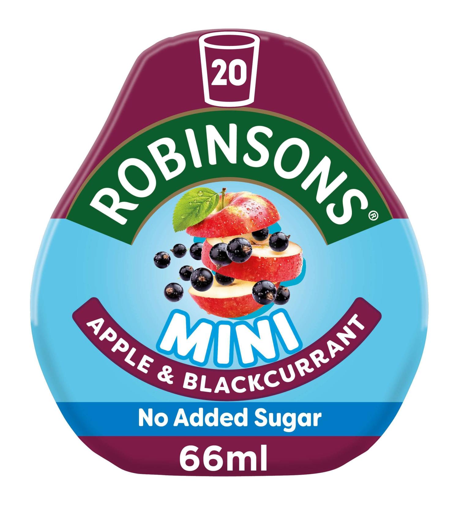 Robinsons Mini courge Pomme & Cassis On-The-Go 66ml - Buy Online on GoSupps.com