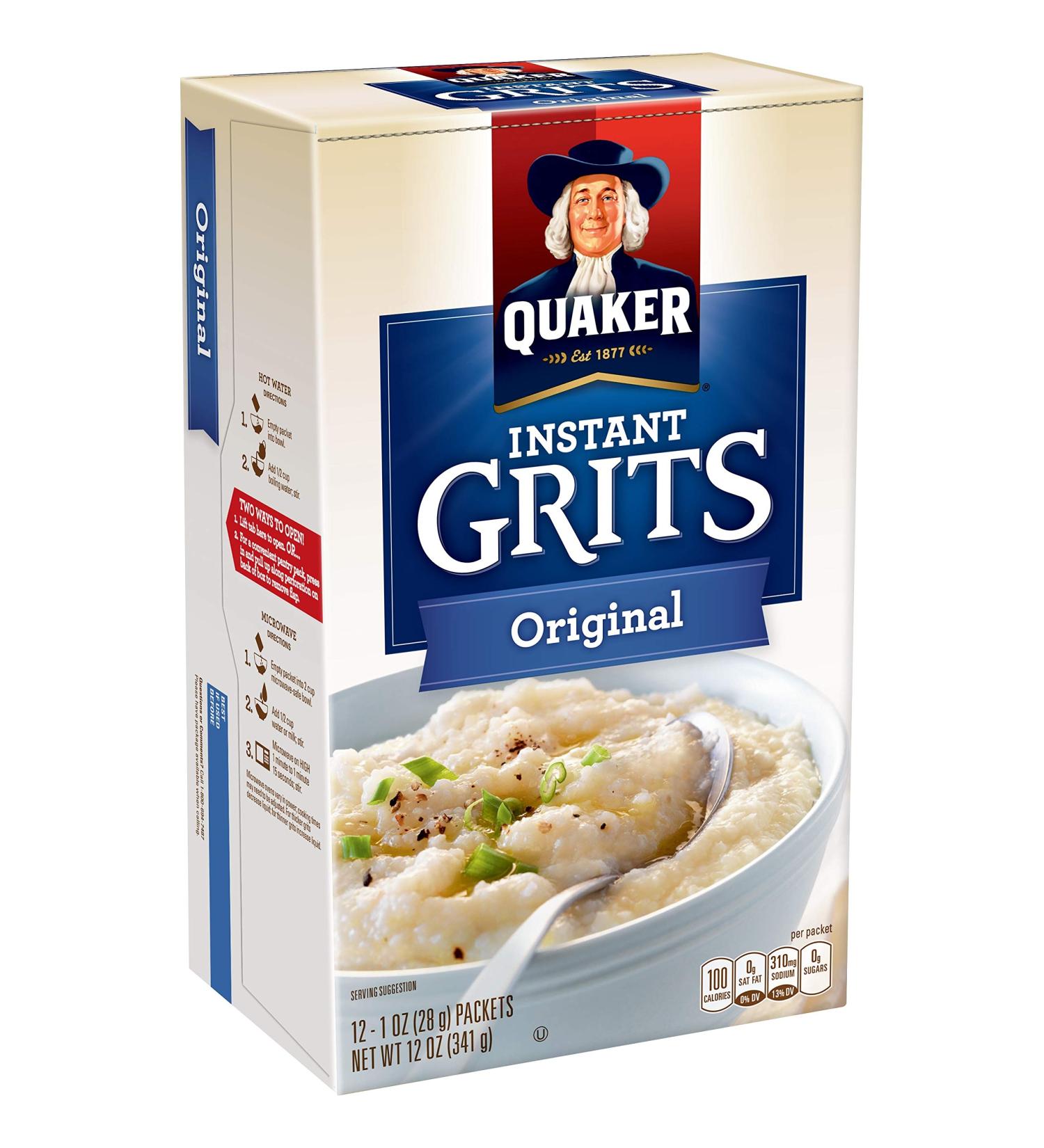 Quaker Original Instant Grits  12 oz - Buy Online on GoSupps.com