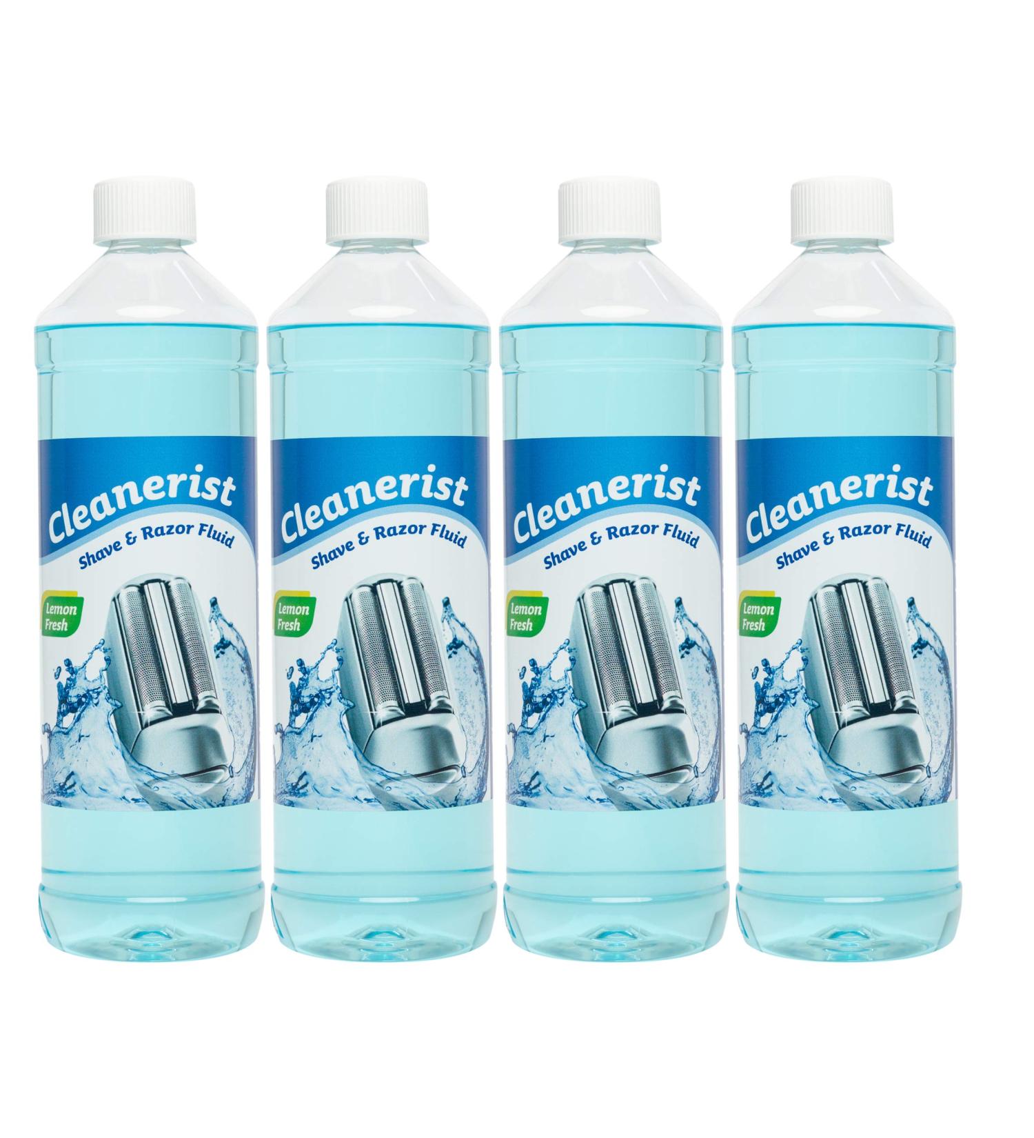 Cleanerist Shaving Head Cleaner for Braun Shaver CCR Cartridges - 4x1 Litre - Optimal Cleaning Solution for Shaving Cartridges - Buy Online on GoSupps.com
