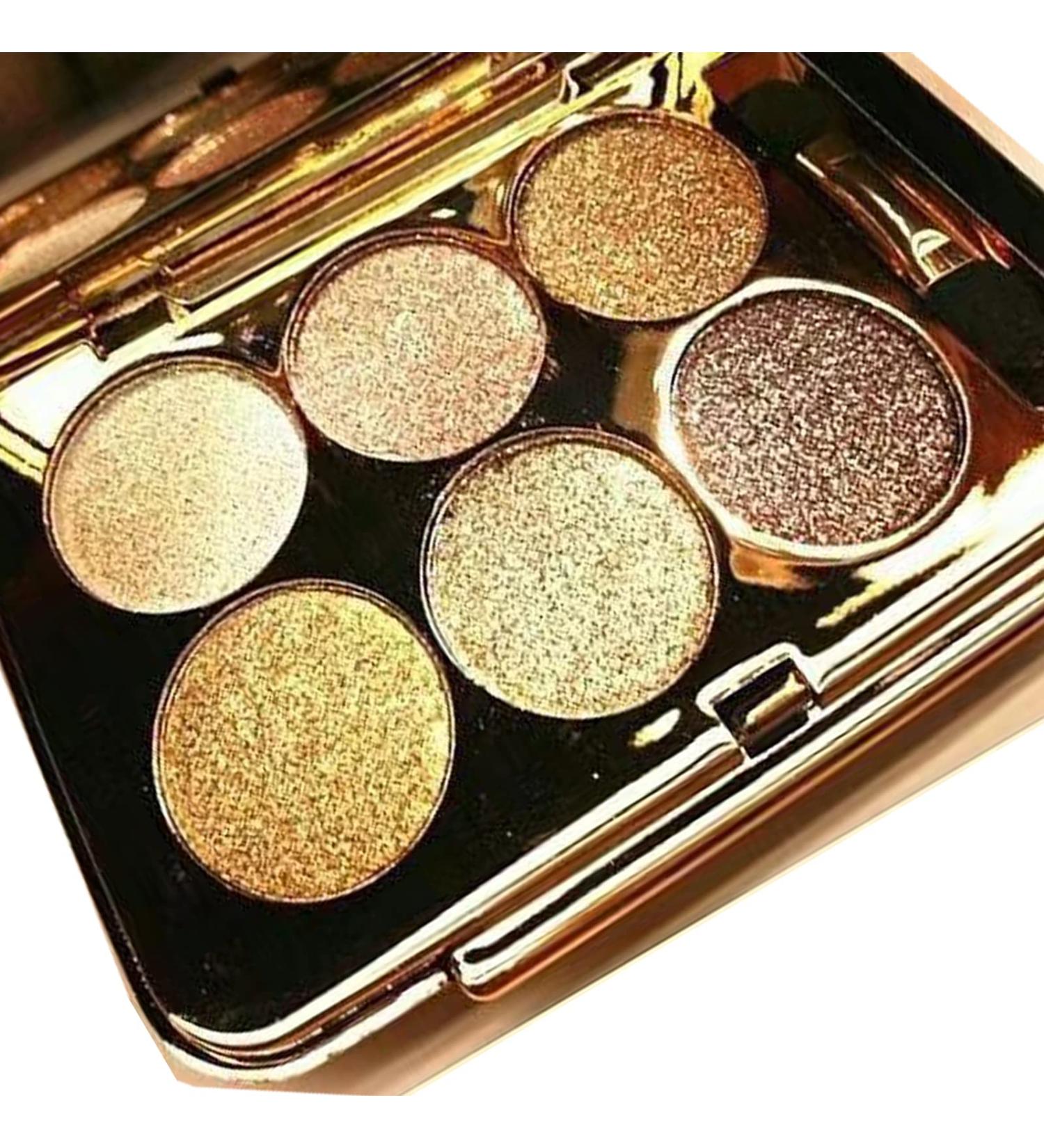 Glitter Eyeshadow Palette Set - 6 Shimmer Colors, Highly Pigmented, Long Lasting & Waterproof - Professional Nude Makeup Palette for Women - Buy Online on GoSupps.com