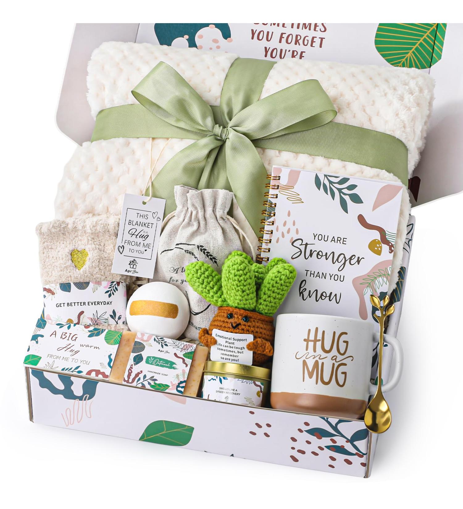 Get Well Gifts for Women Self Care Gift Baskets Chemo Care Package Inspirational Relaxation Feel Better Grief Thinking of You Surgery Recovery condolences Sympathy Gifts for Her Christian Mom Friend - Buy Online on GoSupps.com