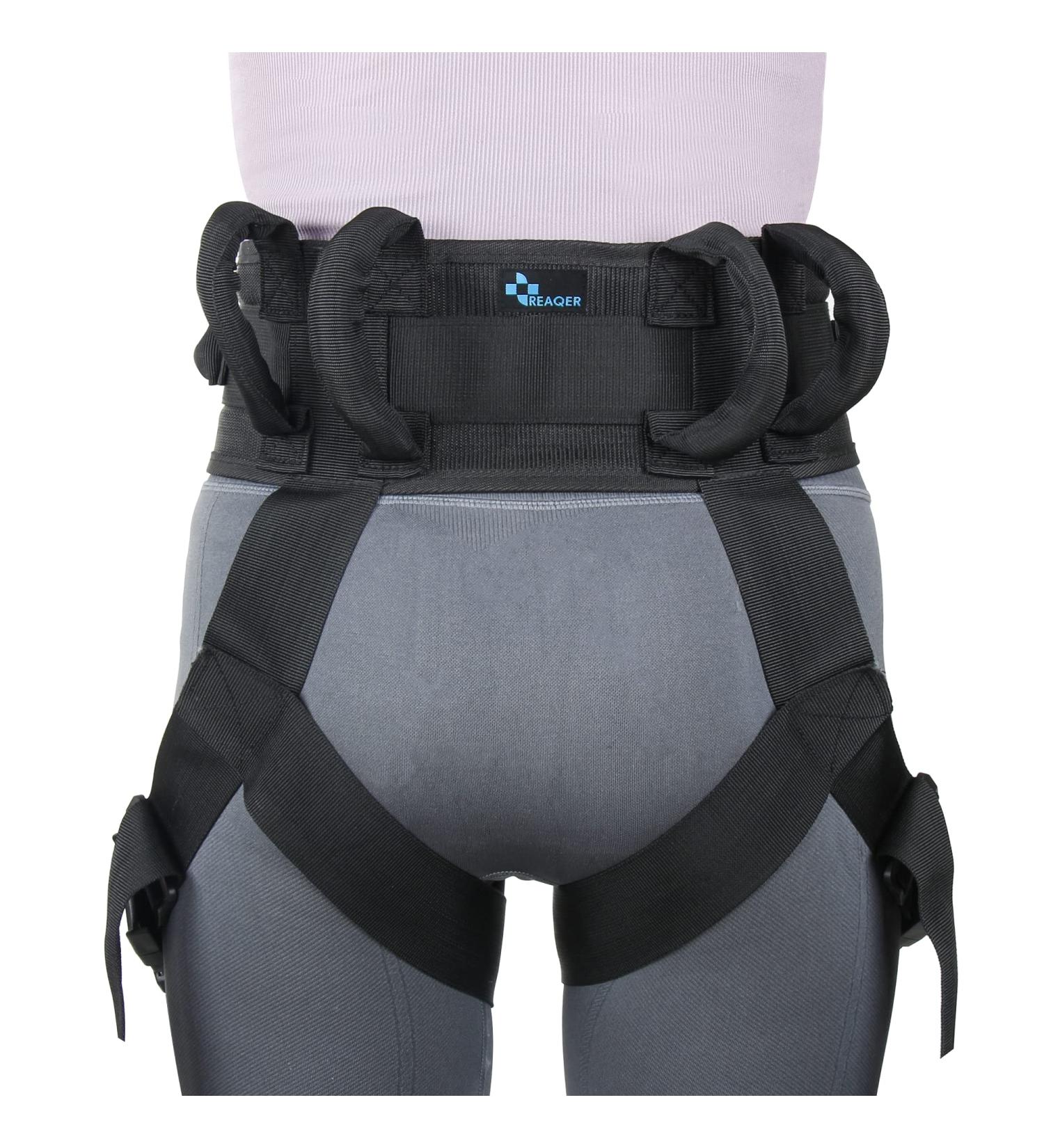 Reaqer Multifunctional Transfer Belt with Metal Buckle & Leg Ring | Nursing Safety Device for Seniors & Handicapped - International Shipping Available - Buy Online on GoSupps.com