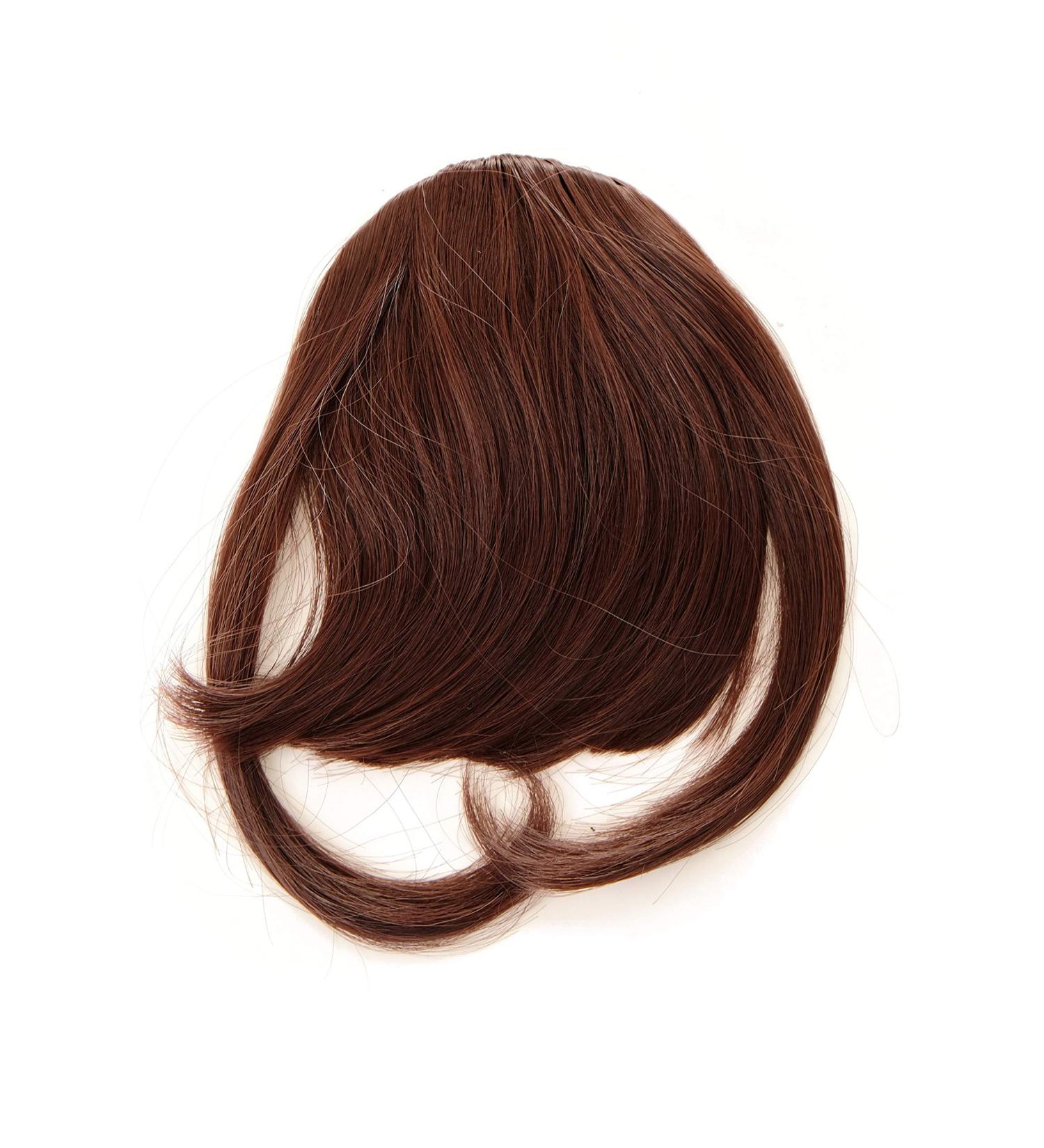 Buy WIG ME UP YZF-W1030-33 Clip-In Bangs | Mahogany Rust Brown Hair Extensions for International Shipping - Buy Online on GoSupps.com
