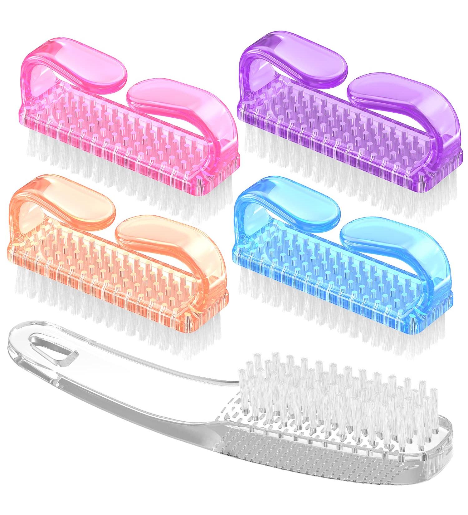 Larbois Nail Brush - 5 Pack Handle Grip Cleaning Brushes for Fingernails and Toes - Men and Women - Buy Online on GoSupps.com