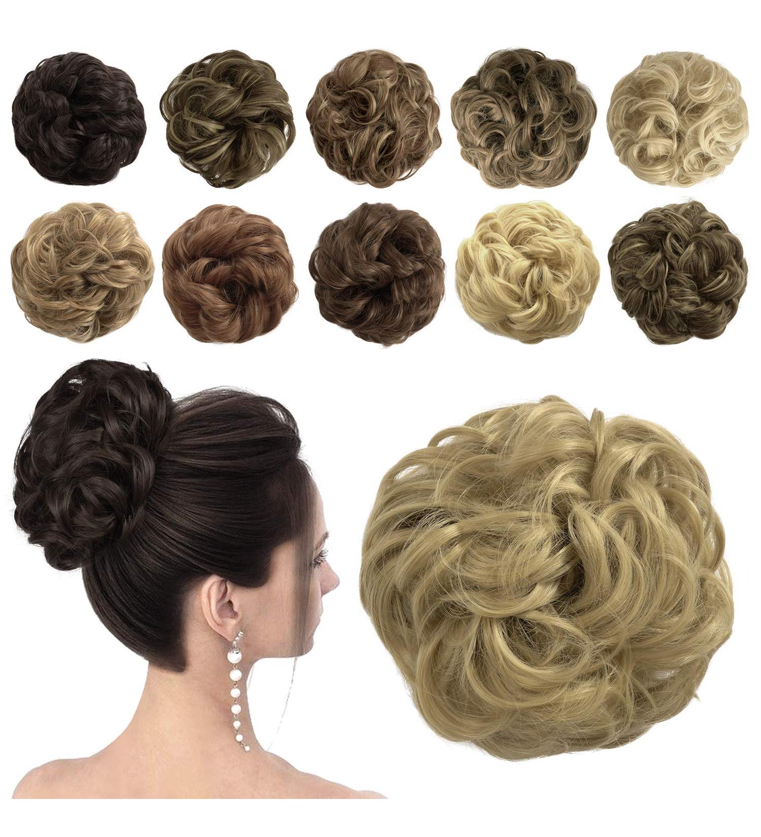 Shop Sofeiyan Hair Part & Tie Updos - Wavy Chignon Hairstyles for Women | 60g Hellblond - International Shipping Available - Buy Online on GoSupps.com