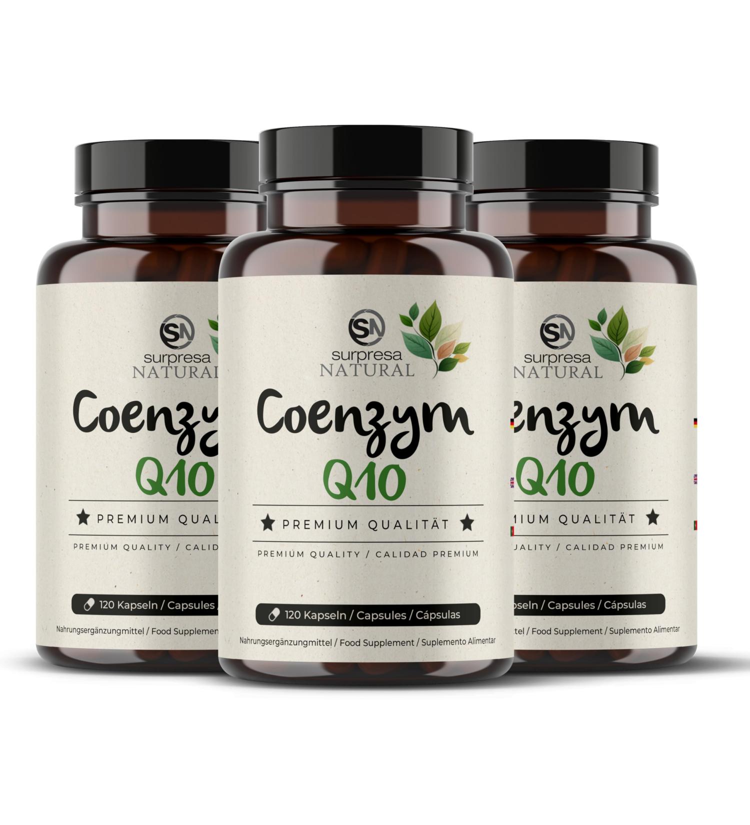 Coenzyme Q10 120 capsules 200 mg Q10 + 10 mg papain + 10 mg Spirulina high -dose complex - 4 months stock vegan 100% naturally high bioavailability laboratory testing (3)
