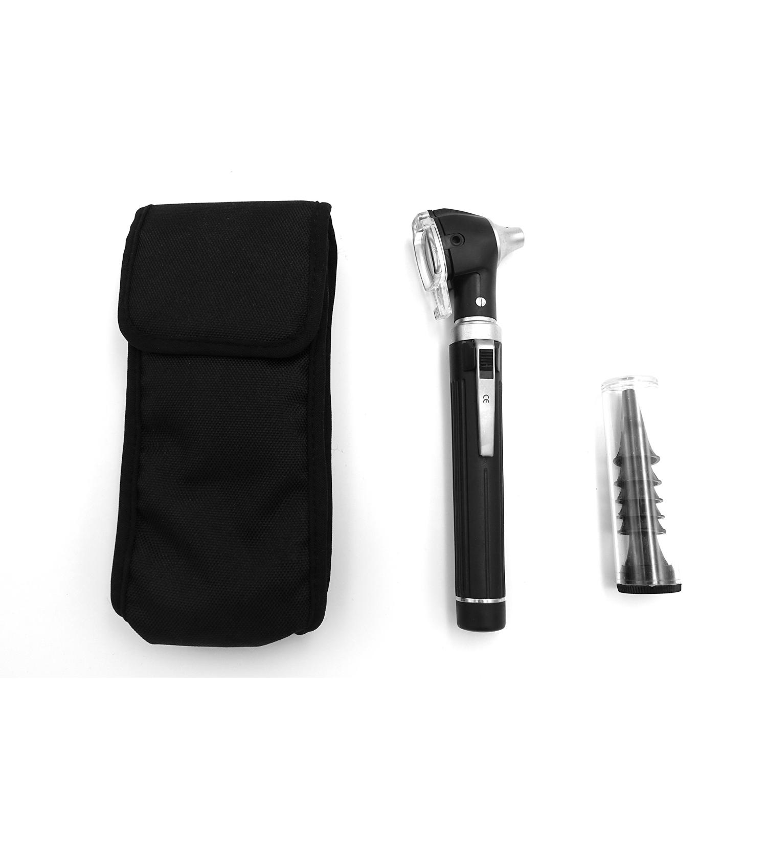 Othoscope fiber optic with accessories color black for small animals