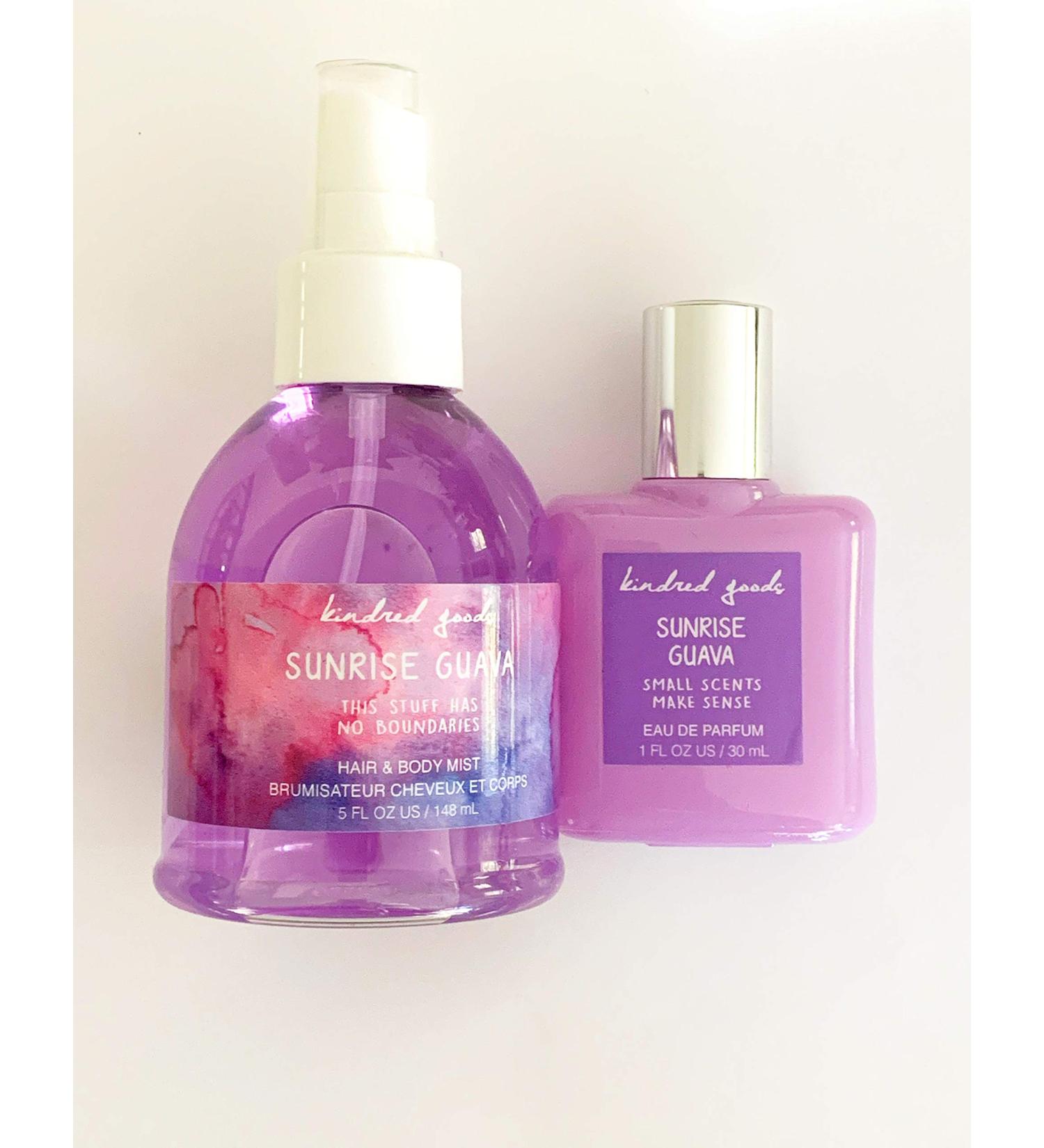 Kindred Goods Sunrise Guava 1 oz perfume & 5 fl oz body mist set Old Navy Limited Edition