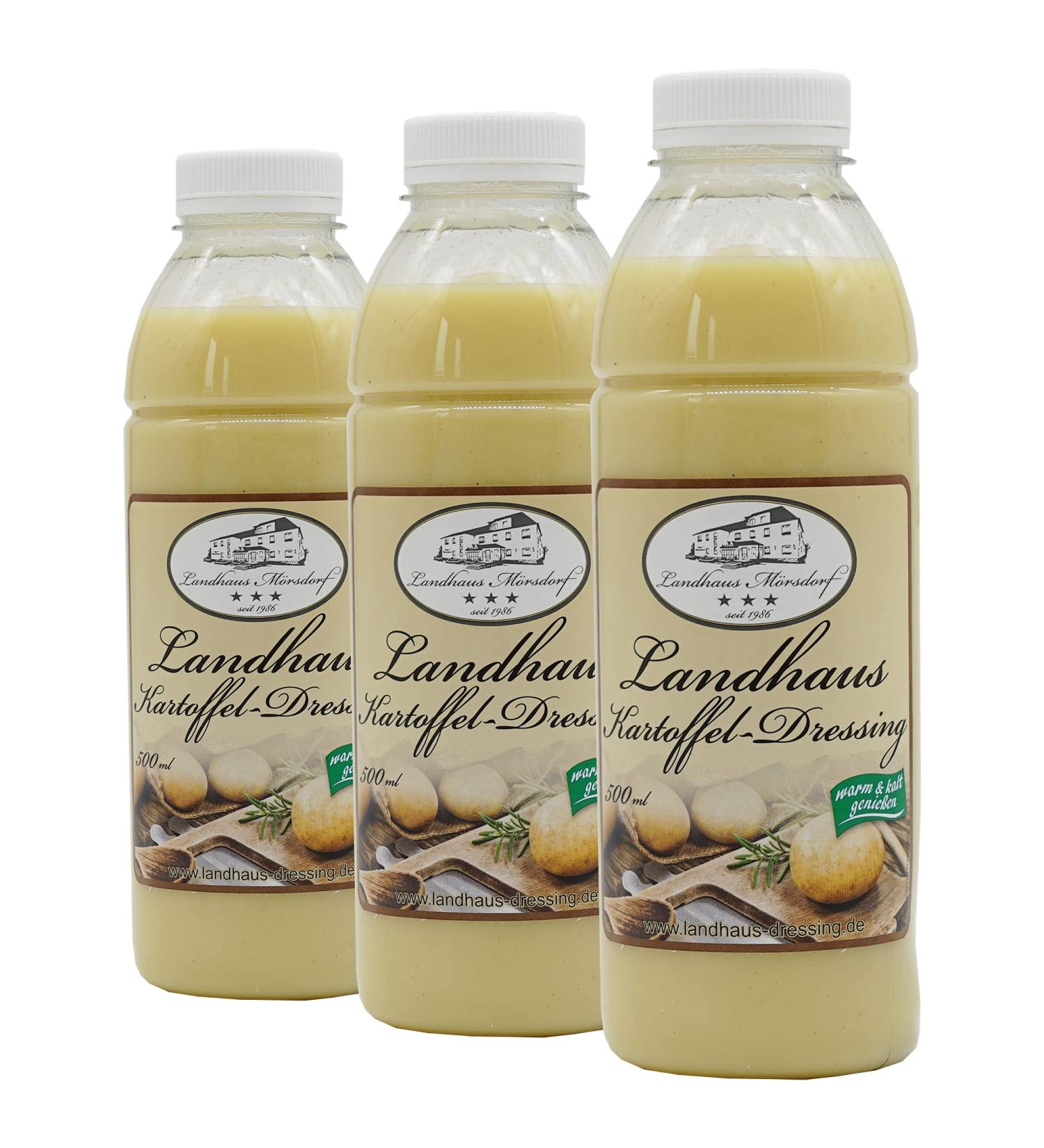 Landhaus M rsdorf potato dressing spicy potato dressing suitable for cooking meat fish and vegetarian dishes (3x 0.5l potato dressing)