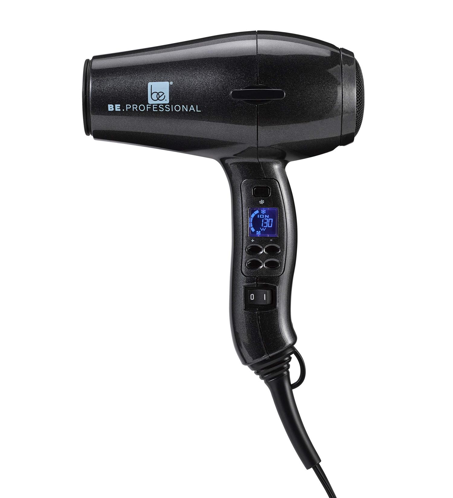 Be Professional Digital Blow Dryer Short Nozzle Pearl Black - Buy Online on GoSupps.com