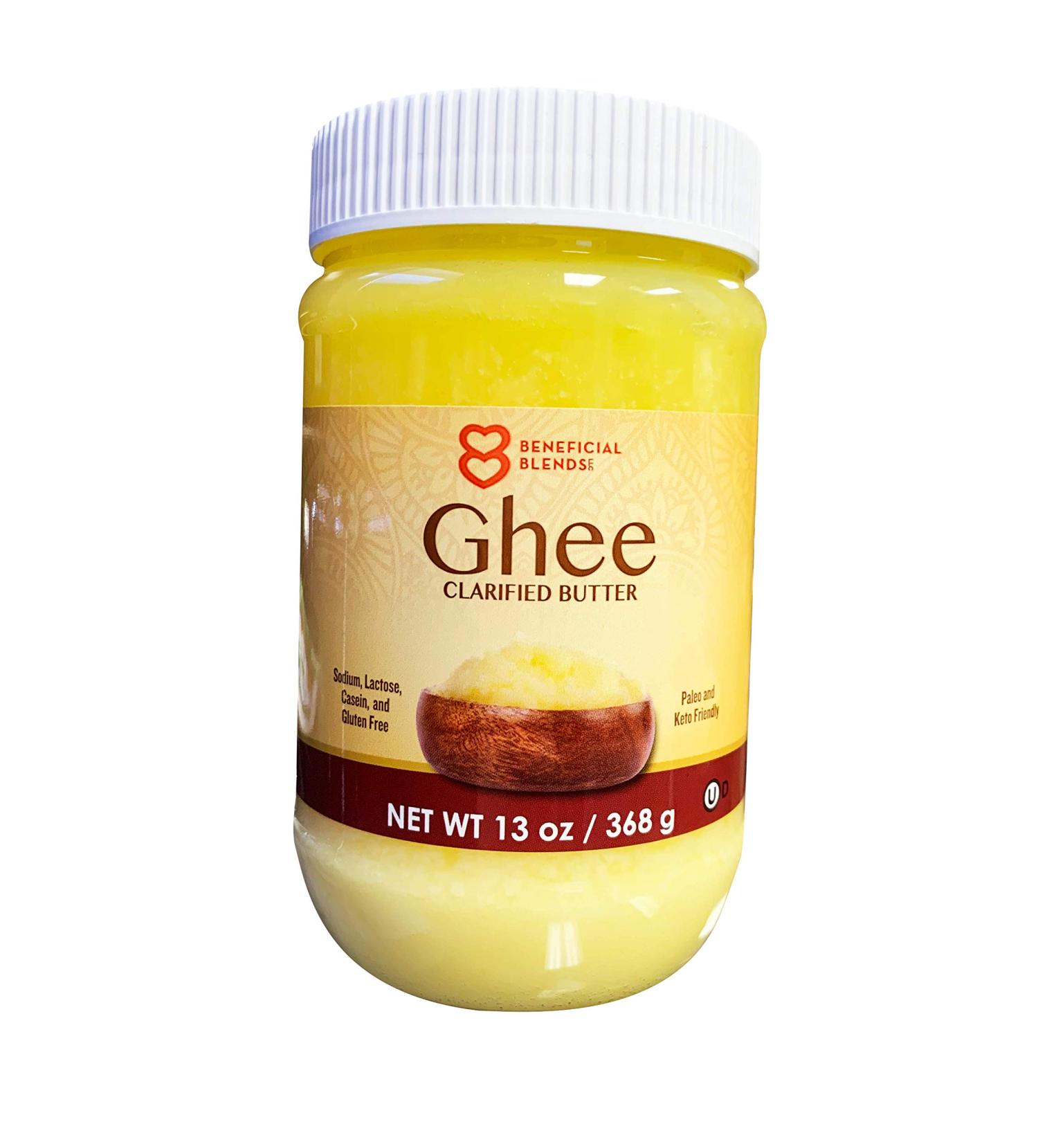 Shop Beneficial Blends Ghee 13oz - Premium Clarified Butter for Cooking & Baking | International Shipping Available - Buy Online on GoSupps.com