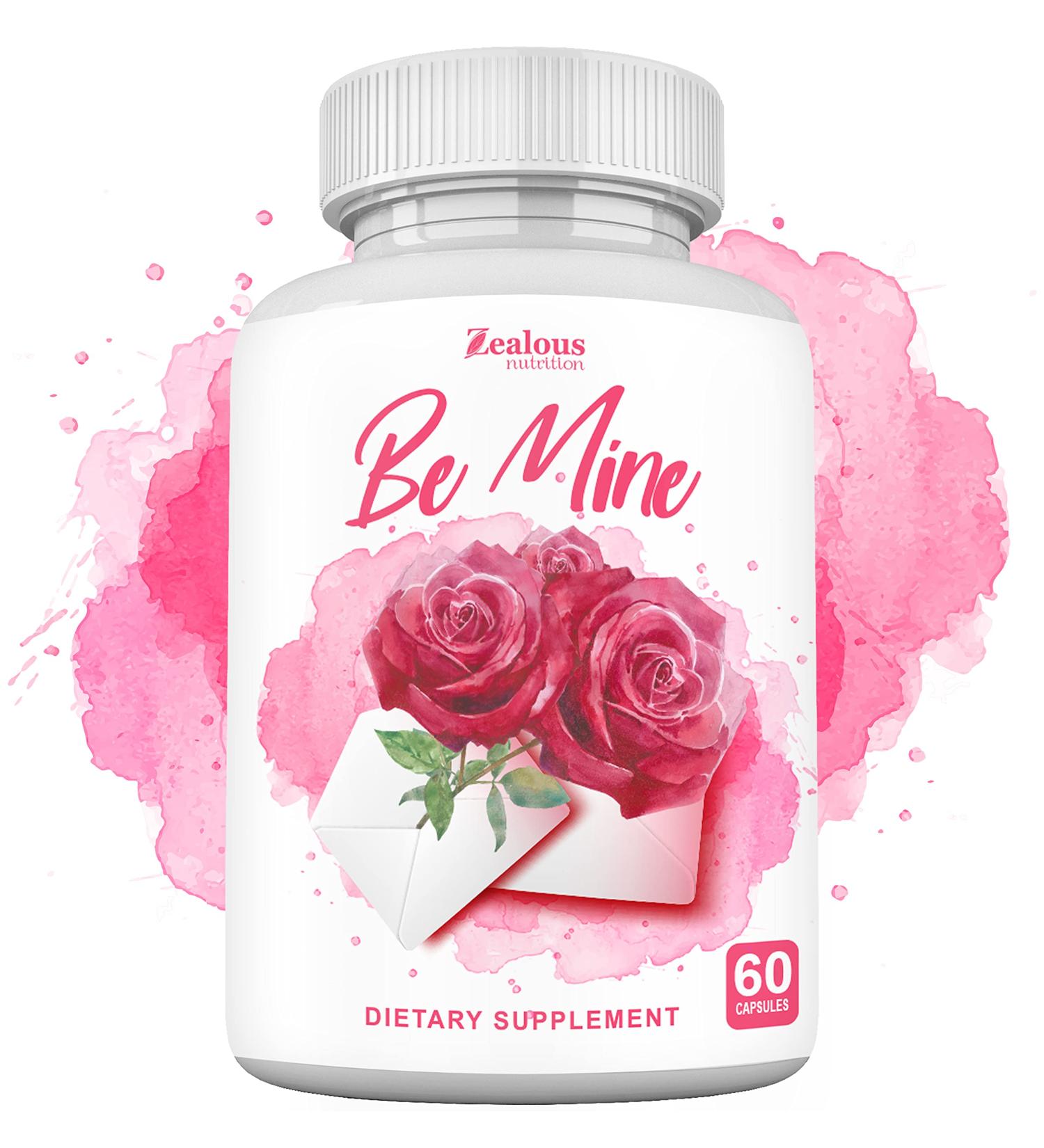 Be Mine Female Enhancement Pills - Desire Blend for Hormone Balance, Energy & Mood - Natural Dong Quai, Maca Root, Ginseng, Ashwagandha - 60 Caps - Buy Online on GoSupps.com