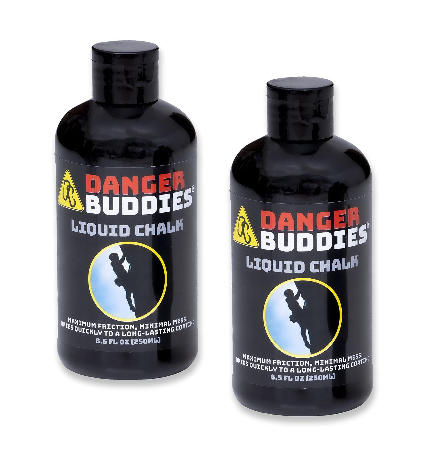 Danger Buddies Liquid Chalk 500ml - Ideal for Rock Climbing, Weight Lifting, Gymnastics & More - Buy Online on GoSupps.com